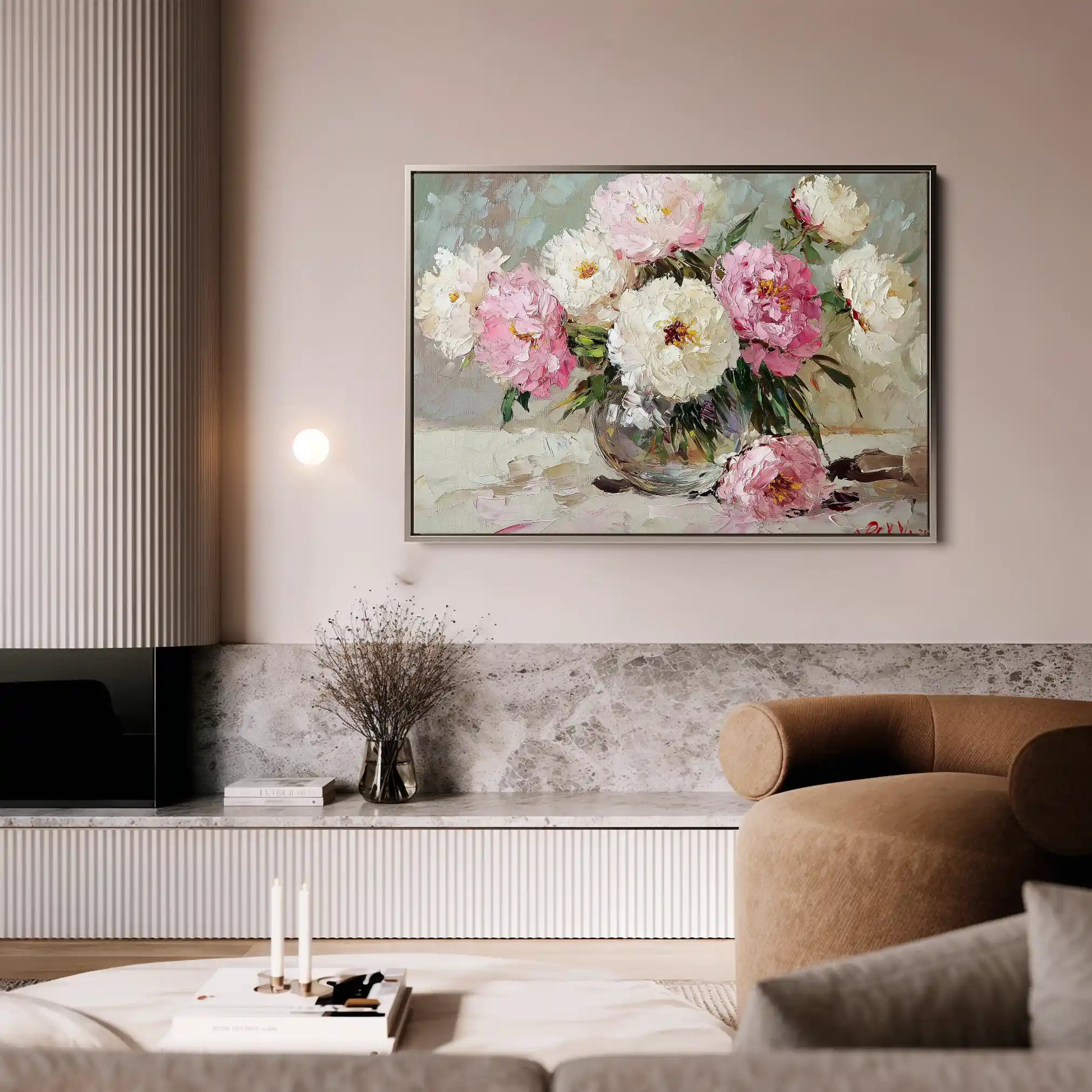 Floral Canvas Wall Art WAD1107-F 90 x 60 cm / Stretched on hidden frame