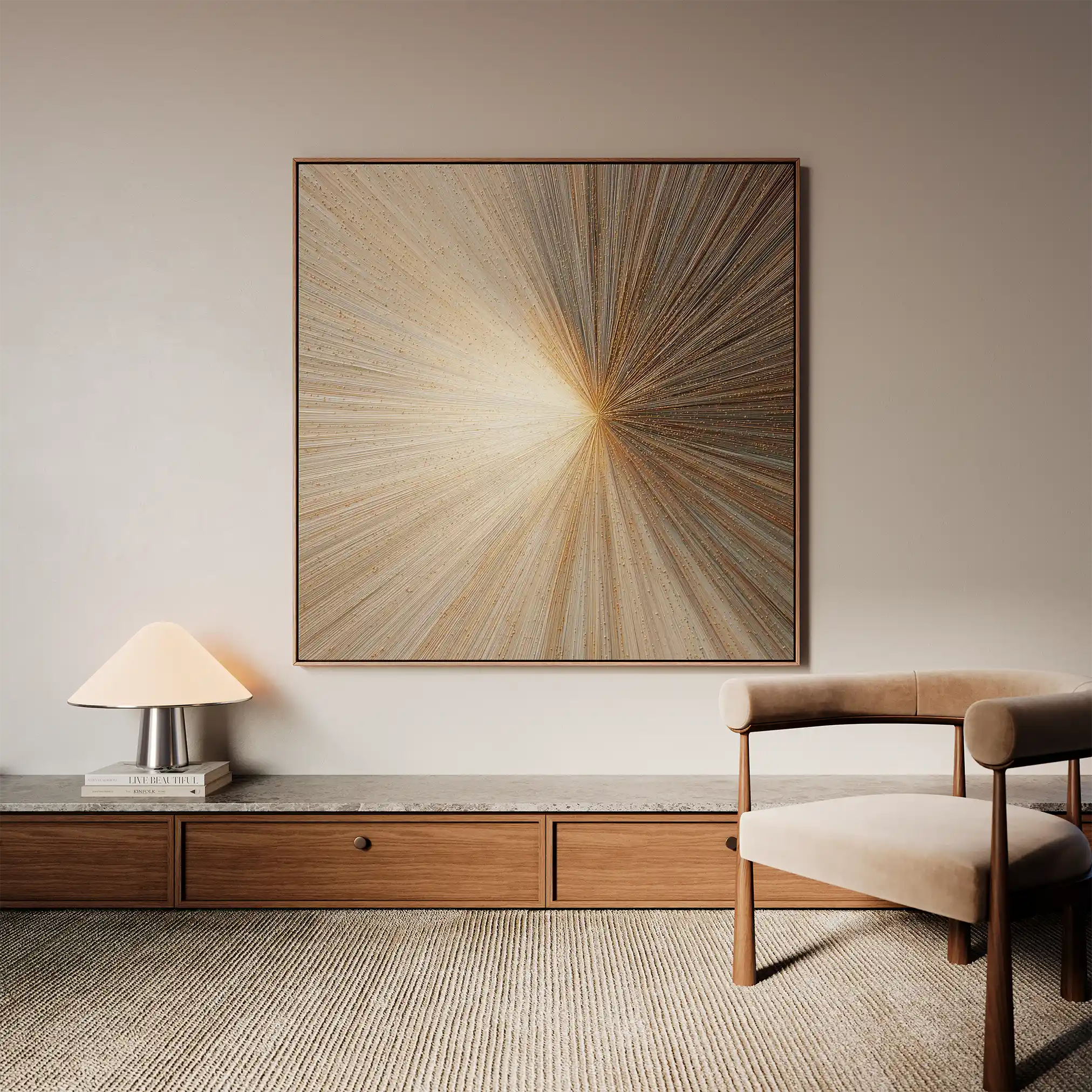 Abstract 1108 Canvas Art 60 x 60 cm / Stretched on hidden frame