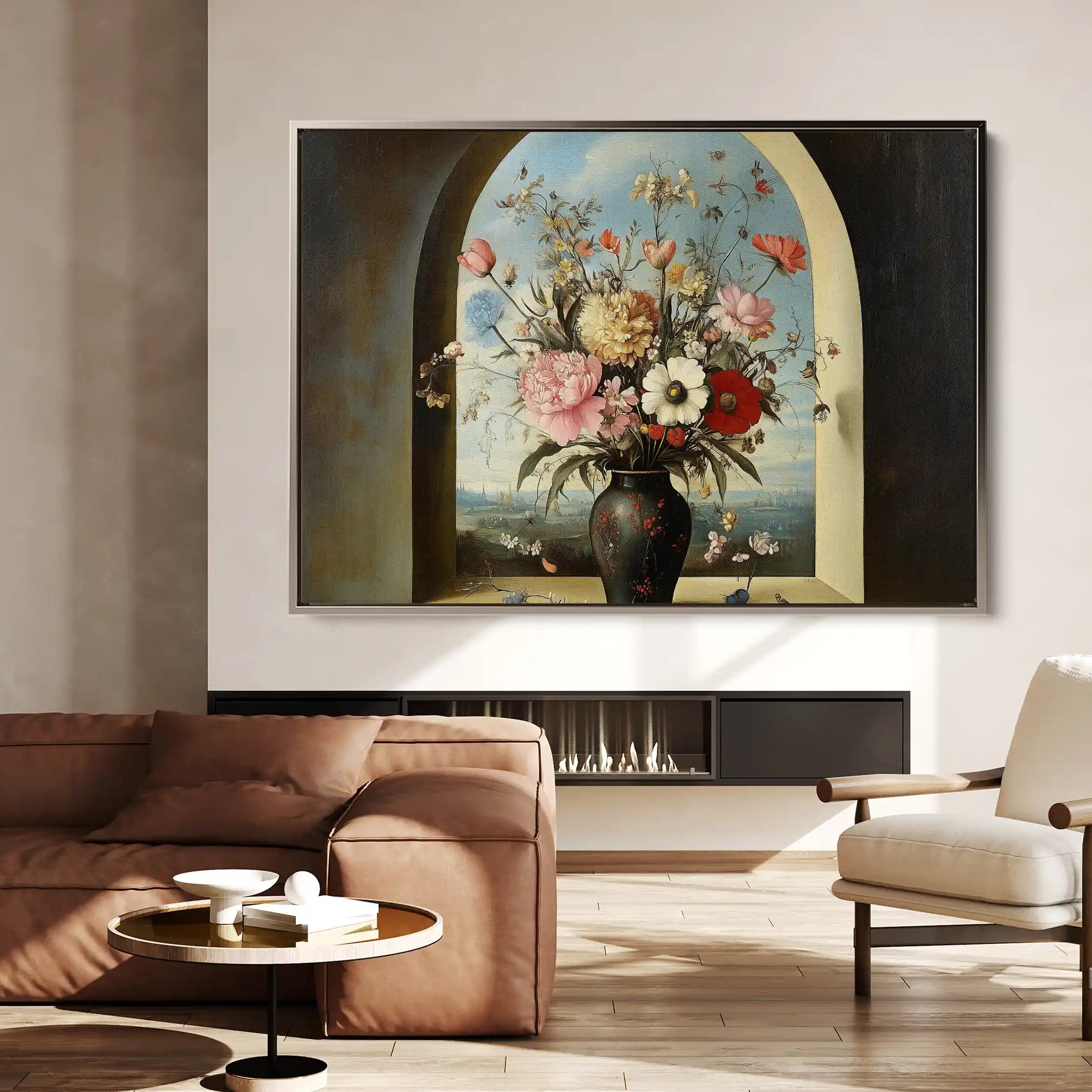 Floral Canvas Wall Art WAD1108-F 90 x 60 cm / Stretched on hidden frame