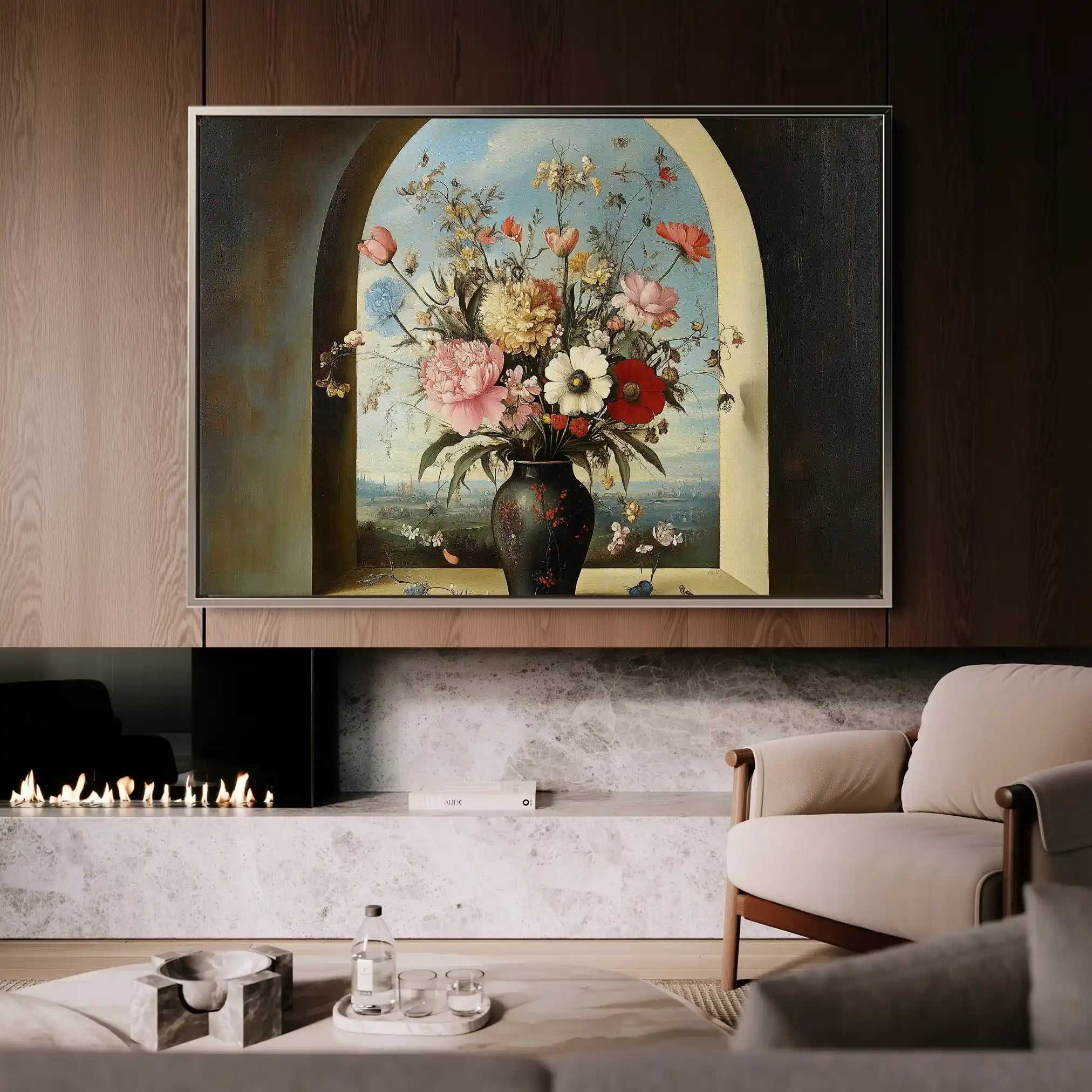 Floral Canvas Wall Art WAD1108-F 90 x 60 cm / Stretched on hidden frame