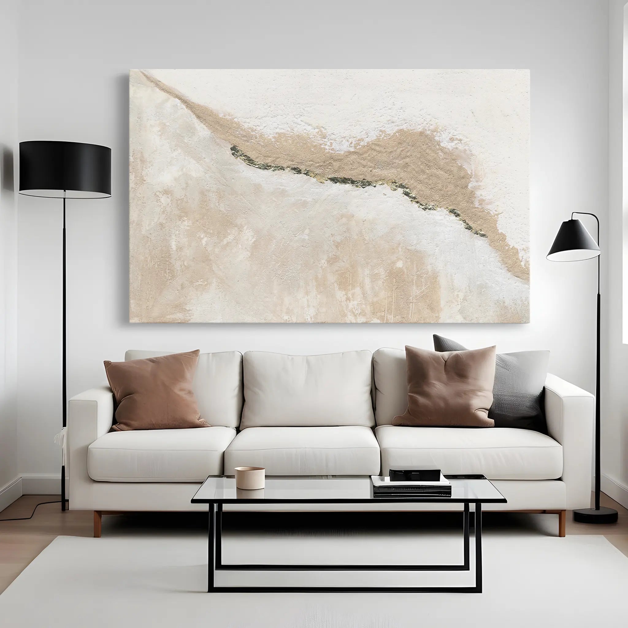 Abstract Canvas Wall Art WAD111-A 90 x 60 cm / Stretched on hidden frame