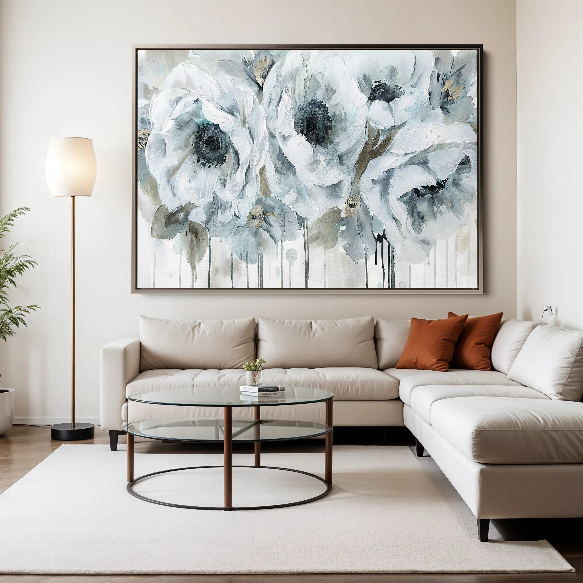 Floral Canvas Wall Art WAD111-F 90 x 60 cm / Stretched on hidden frame