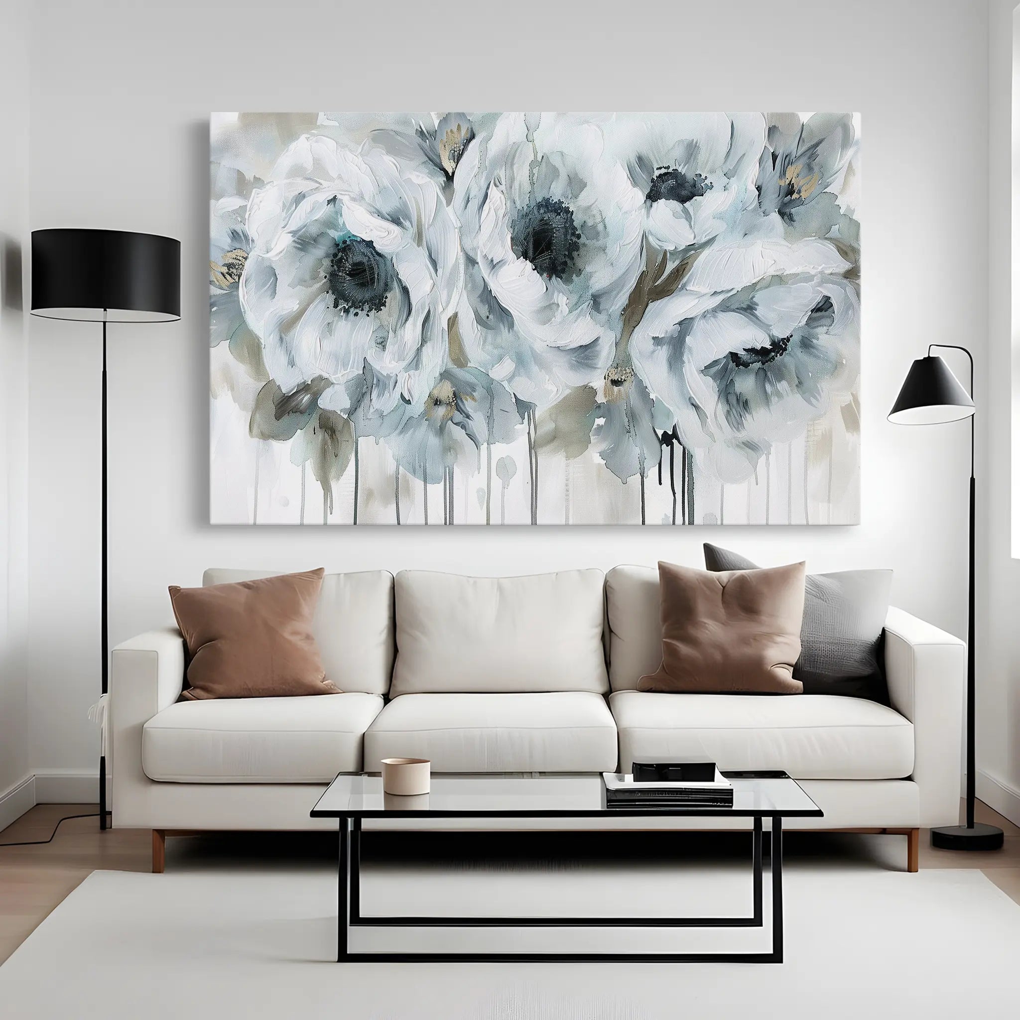 Floral Canvas Wall Art WAD111-F 90 x 60 cm / Stretched on hidden frame