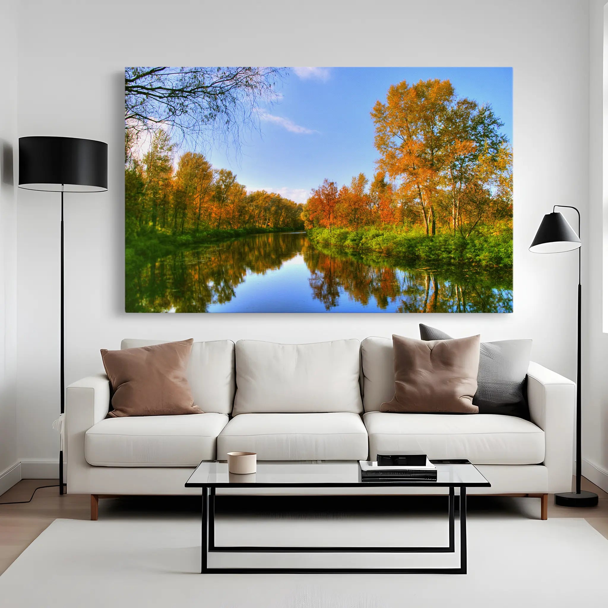 Landscape Canvas Wall Art WAD111-L 90 x 60 cm / Stretched on hidden frame