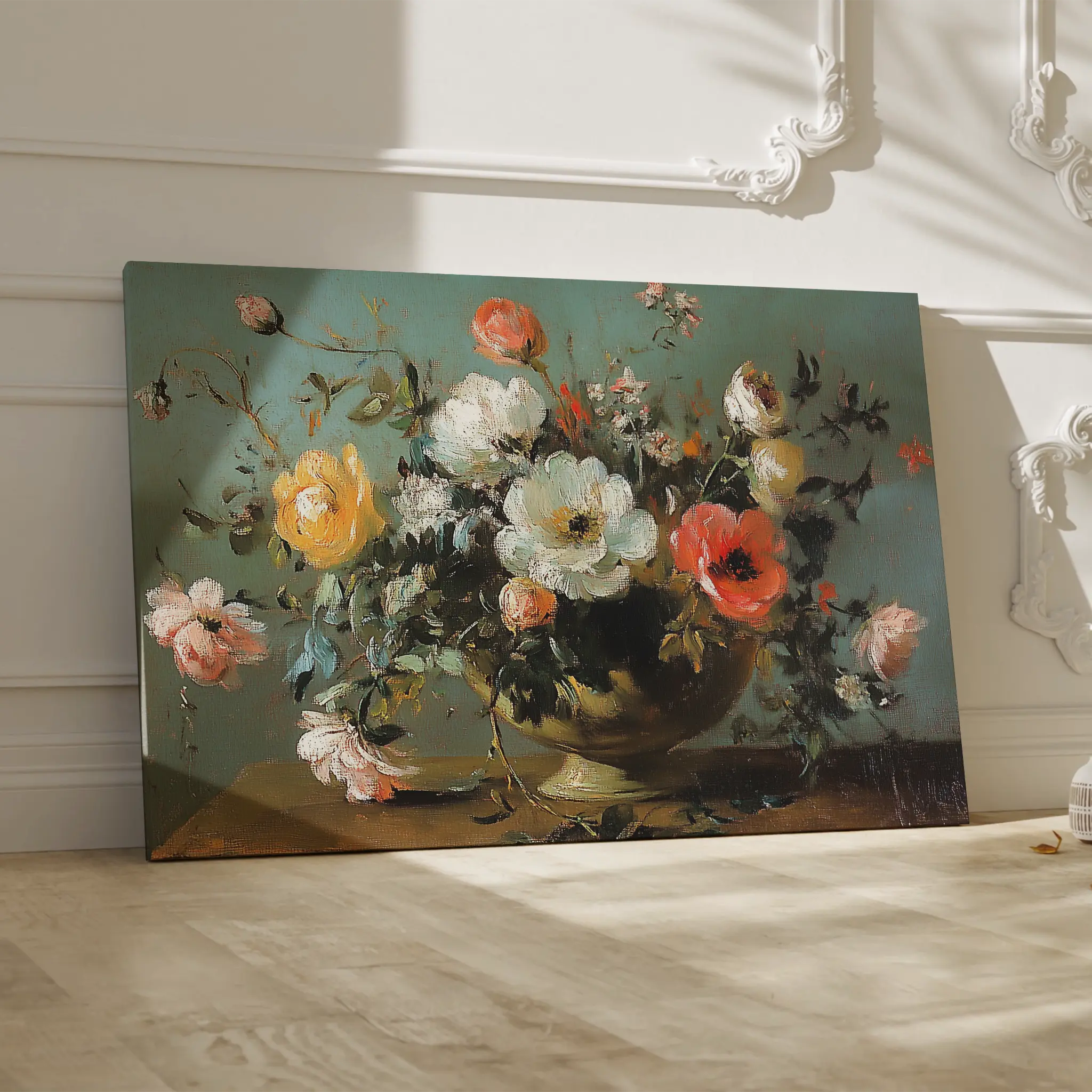 Floral Canvas Wall Art WAD1110-F 90 x 60 cm / Stretched on hidden frame