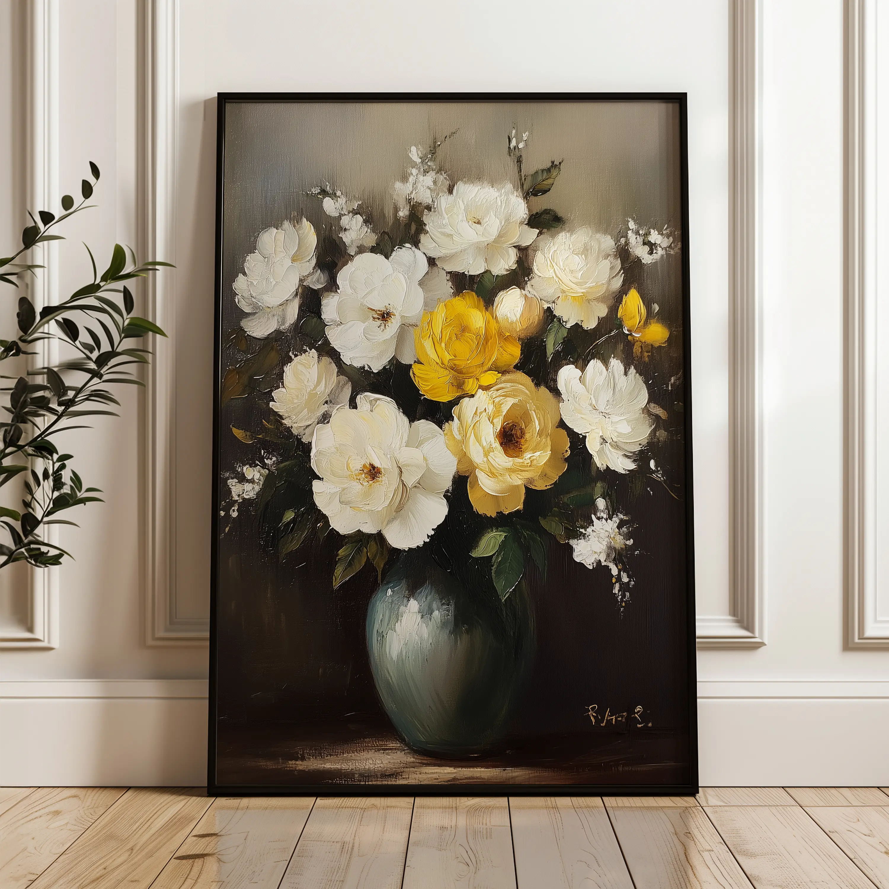 Floral Canvas Wall Art WAD1114-F 90 x 60 cm / Stretched on hidden frame