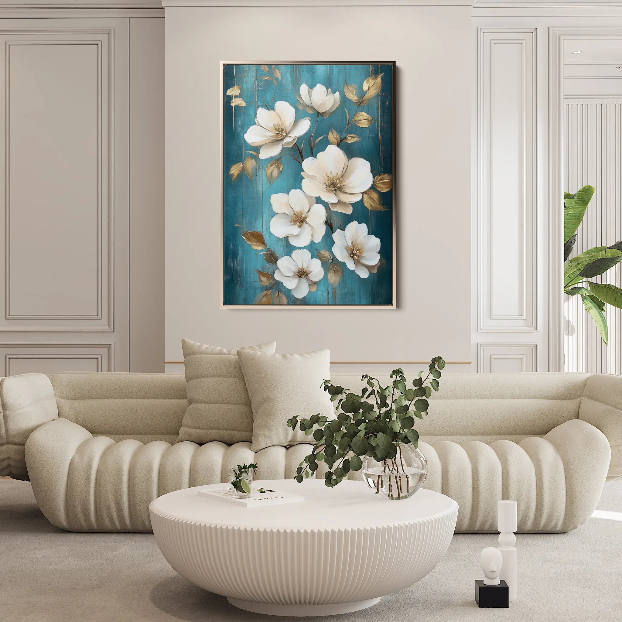 Floral Canvas Wall Art WAD1115-F 90 x 60 cm / Stretched on hidden frame