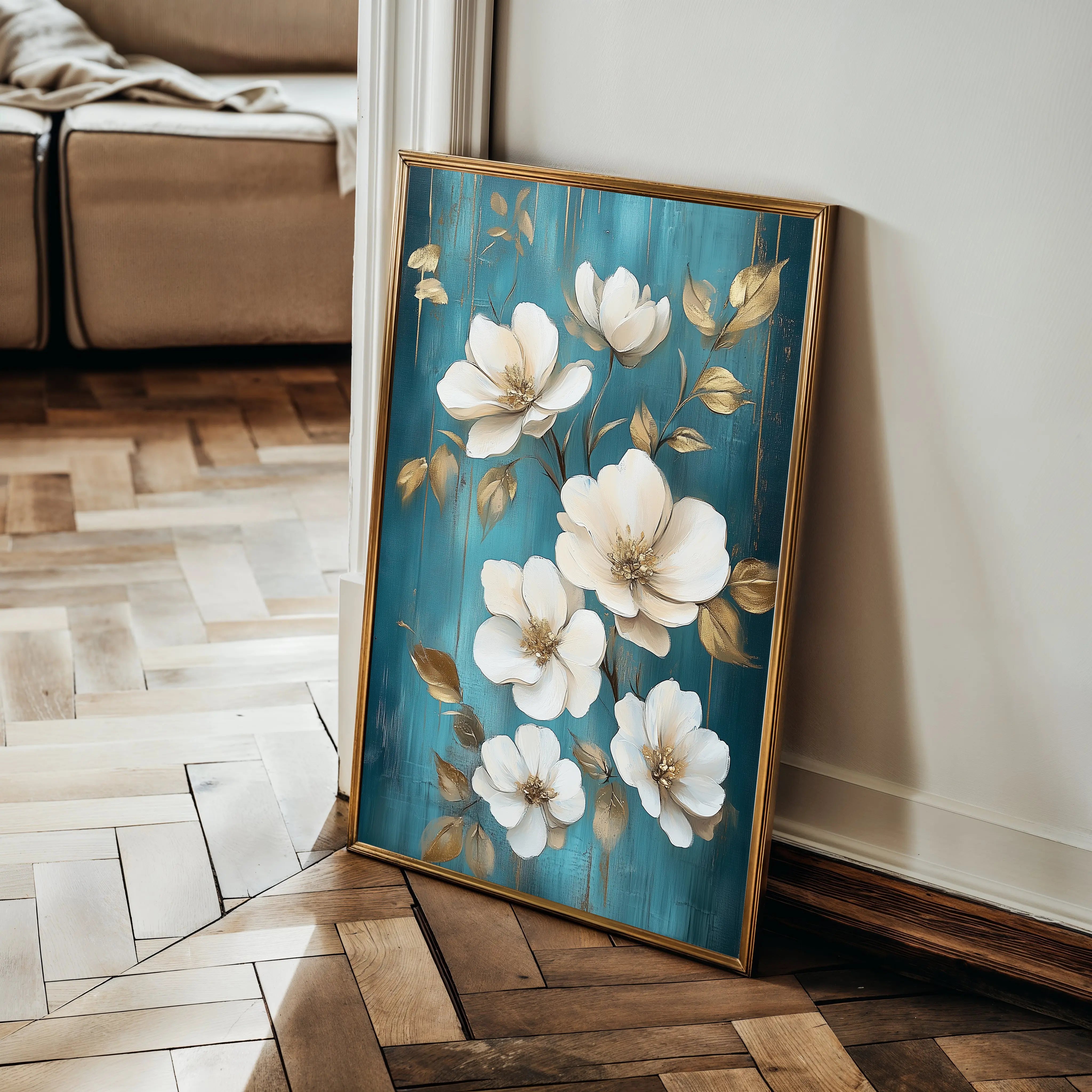 Floral Canvas Wall Art WAD1115-F 90 x 60 cm / Stretched on hidden frame