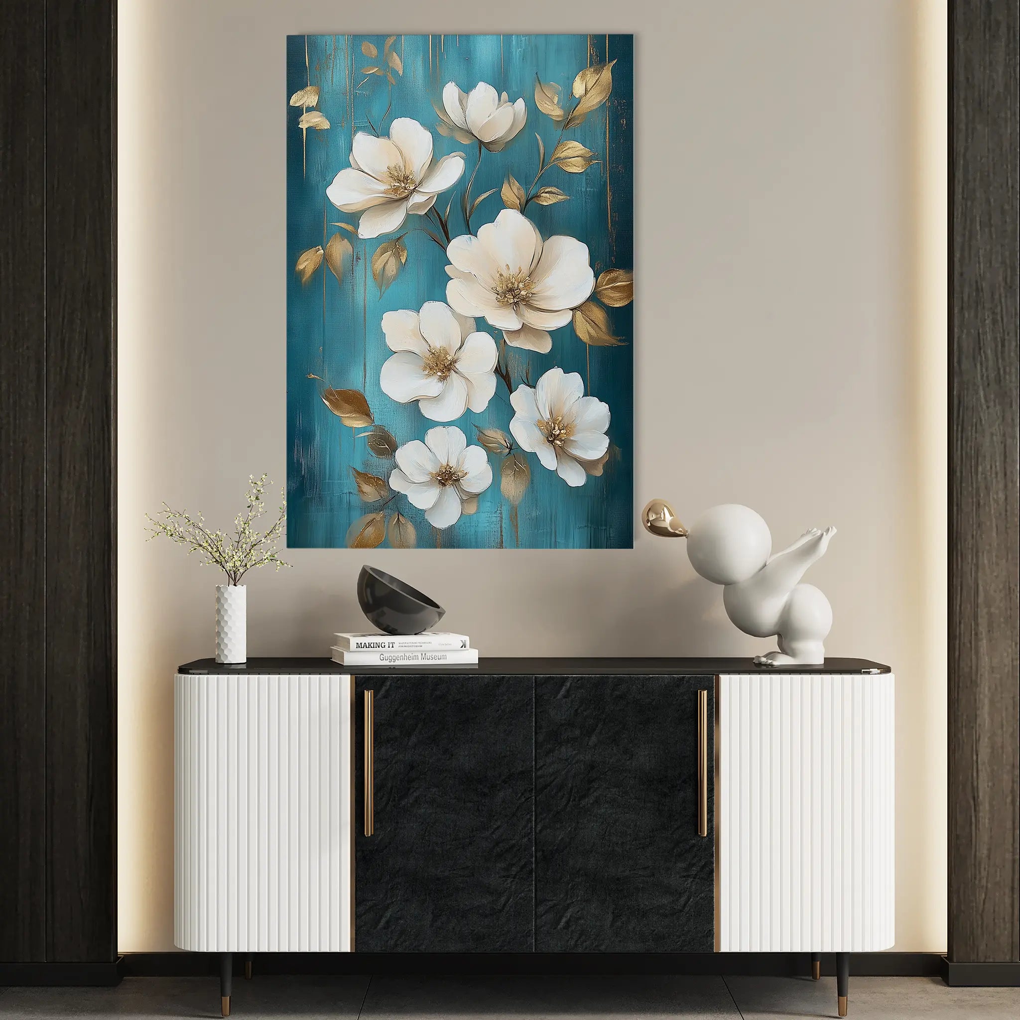 Floral Canvas Wall Art WAD1115-F 90 x 60 cm / Stretched on hidden frame