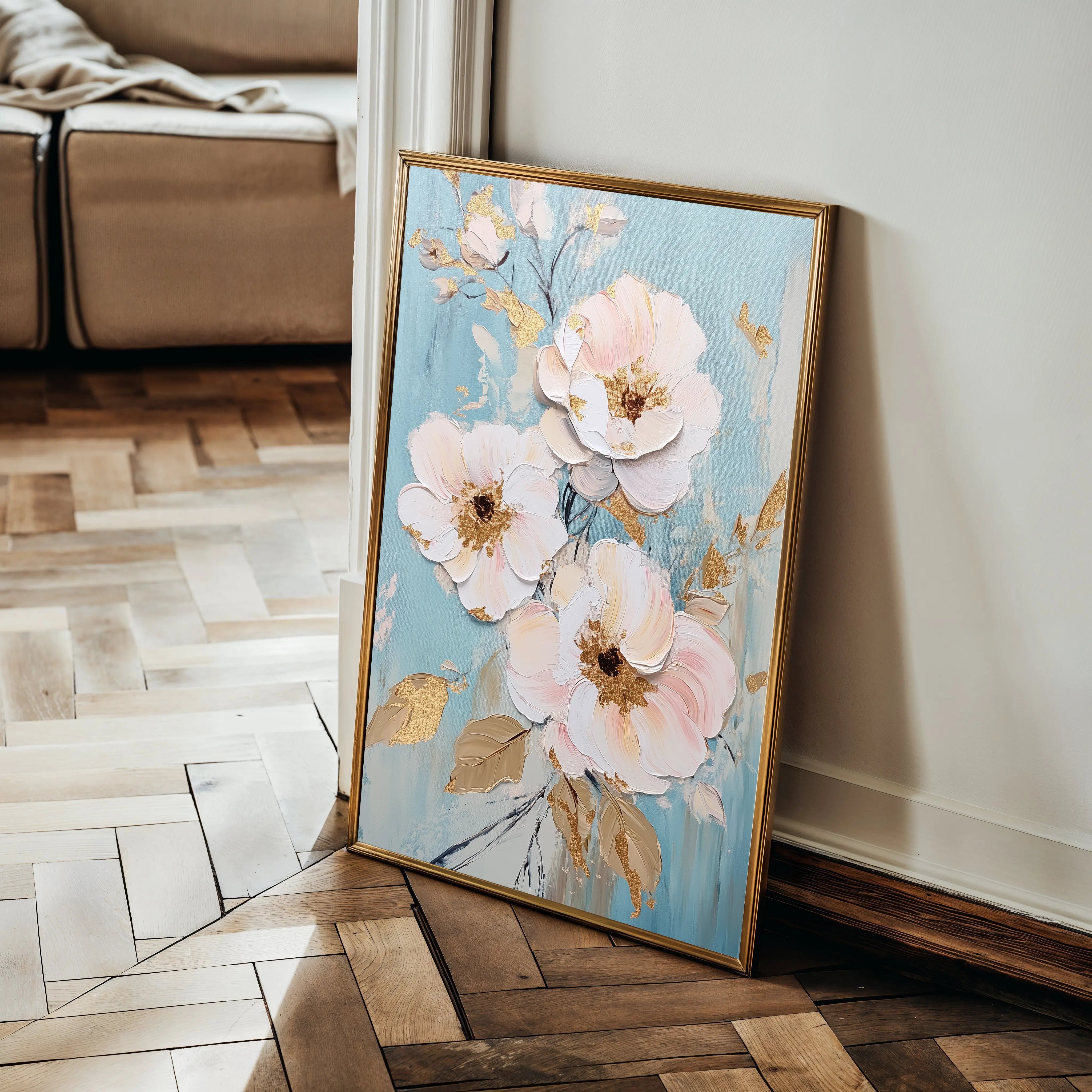 Floral Canvas Wall Art WAD1116-F 90 x 60 cm / Stretched on hidden frame