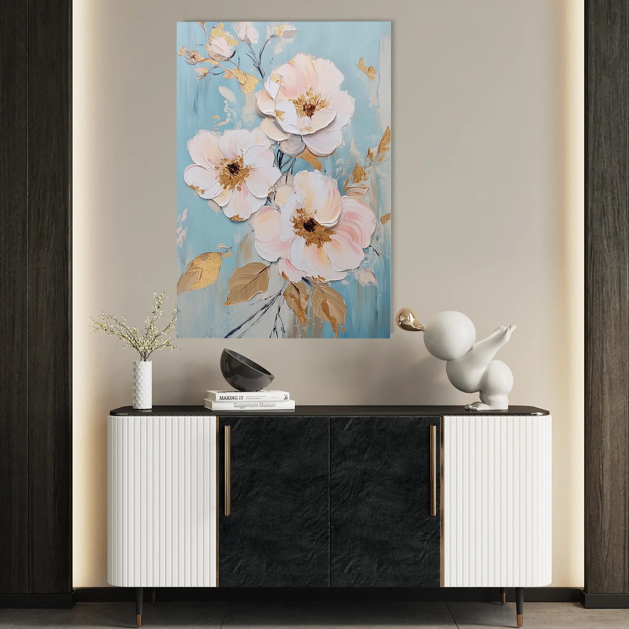 Floral Canvas Wall Art WAD1116-F 90 x 60 cm / Stretched on hidden frame