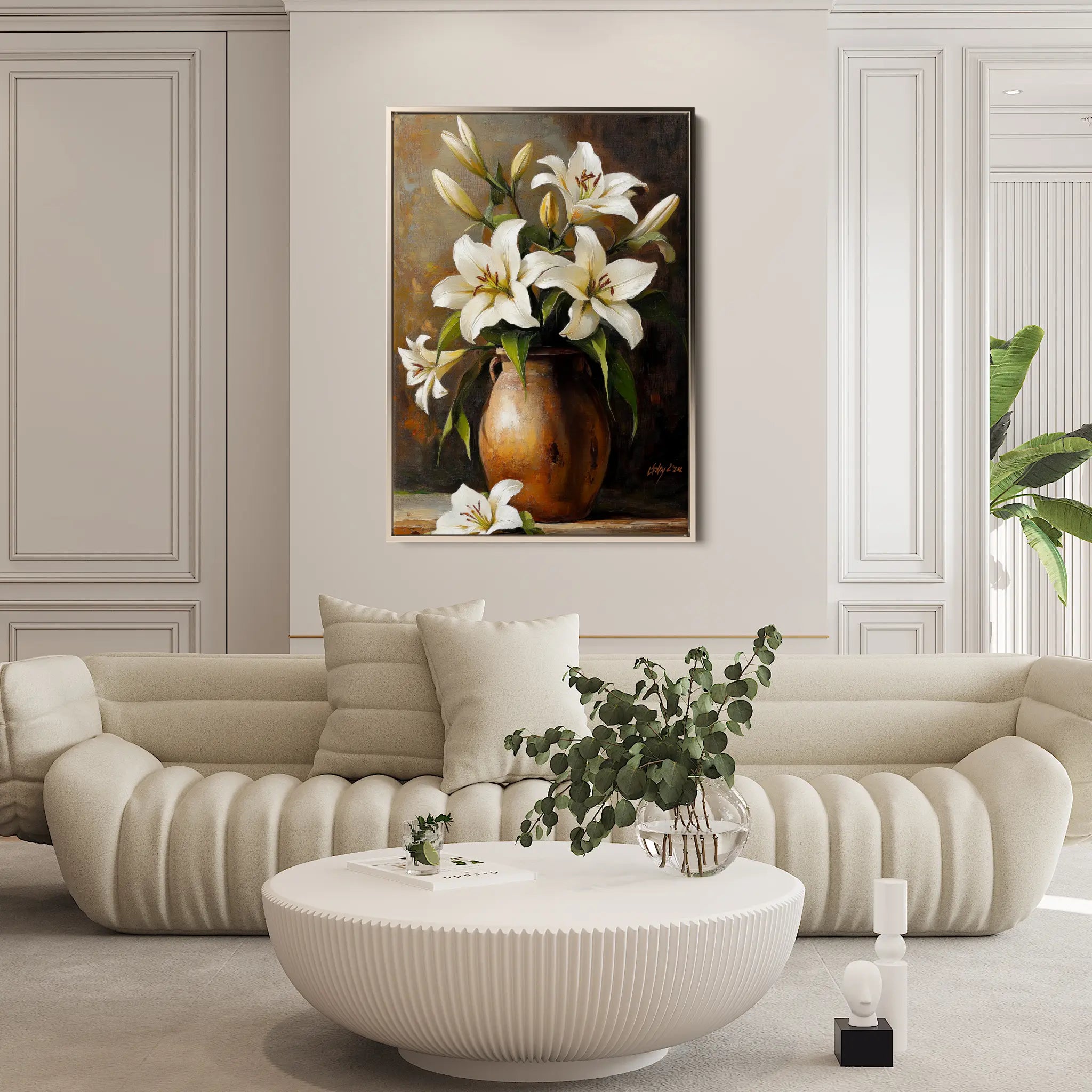 Floral Canvas Wall Art WAD1117-F 90 x 60 cm / Stretched on hidden frame