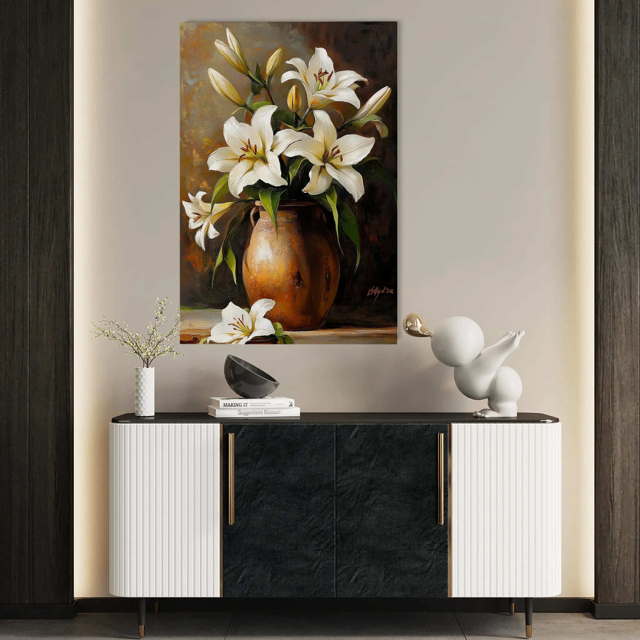 Floral Canvas Wall Art WAD1117-F 90 x 60 cm / Stretched on hidden frame