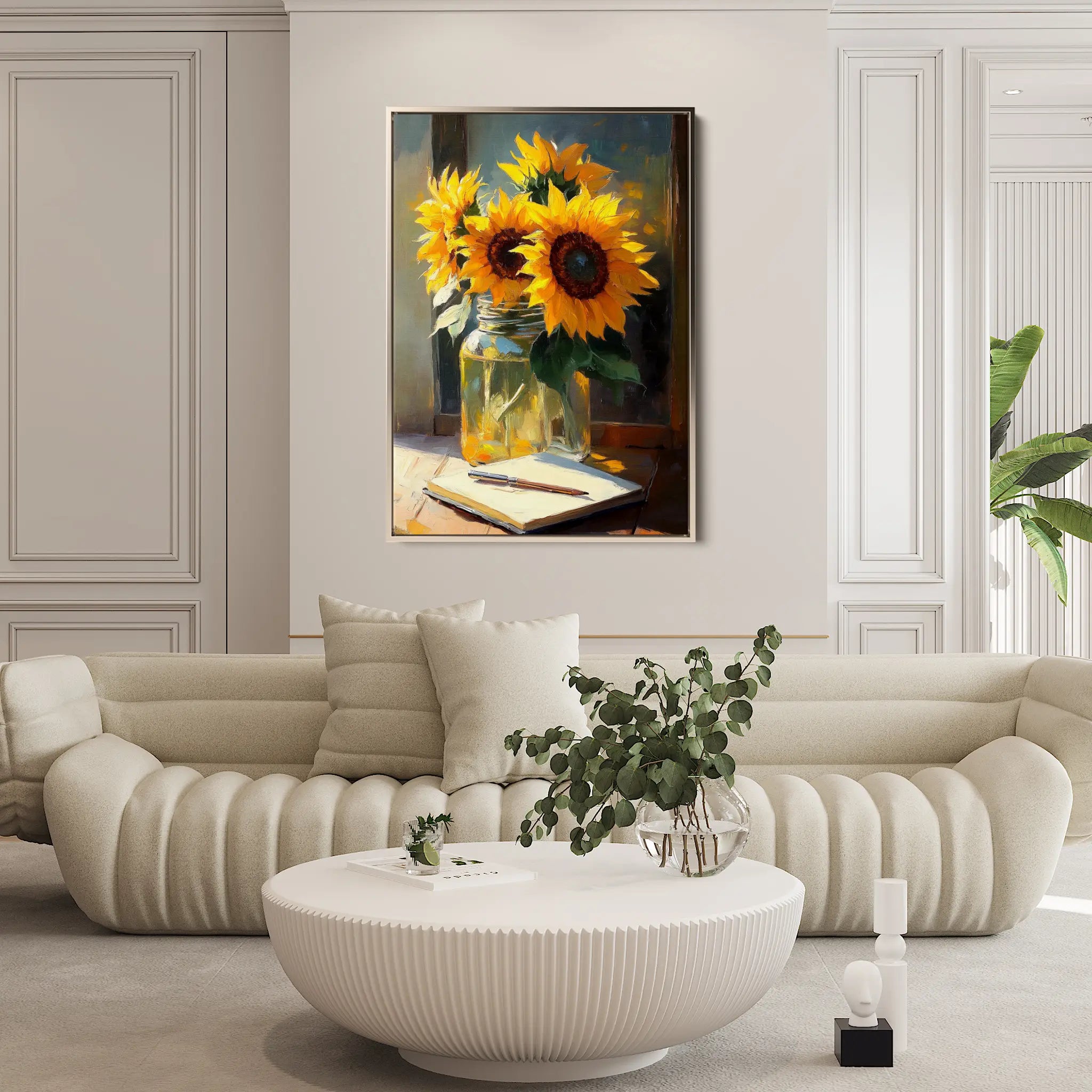 Floral Canvas Wall Art WAD1119-F 90 x 60 cm / Stretched on hidden frame