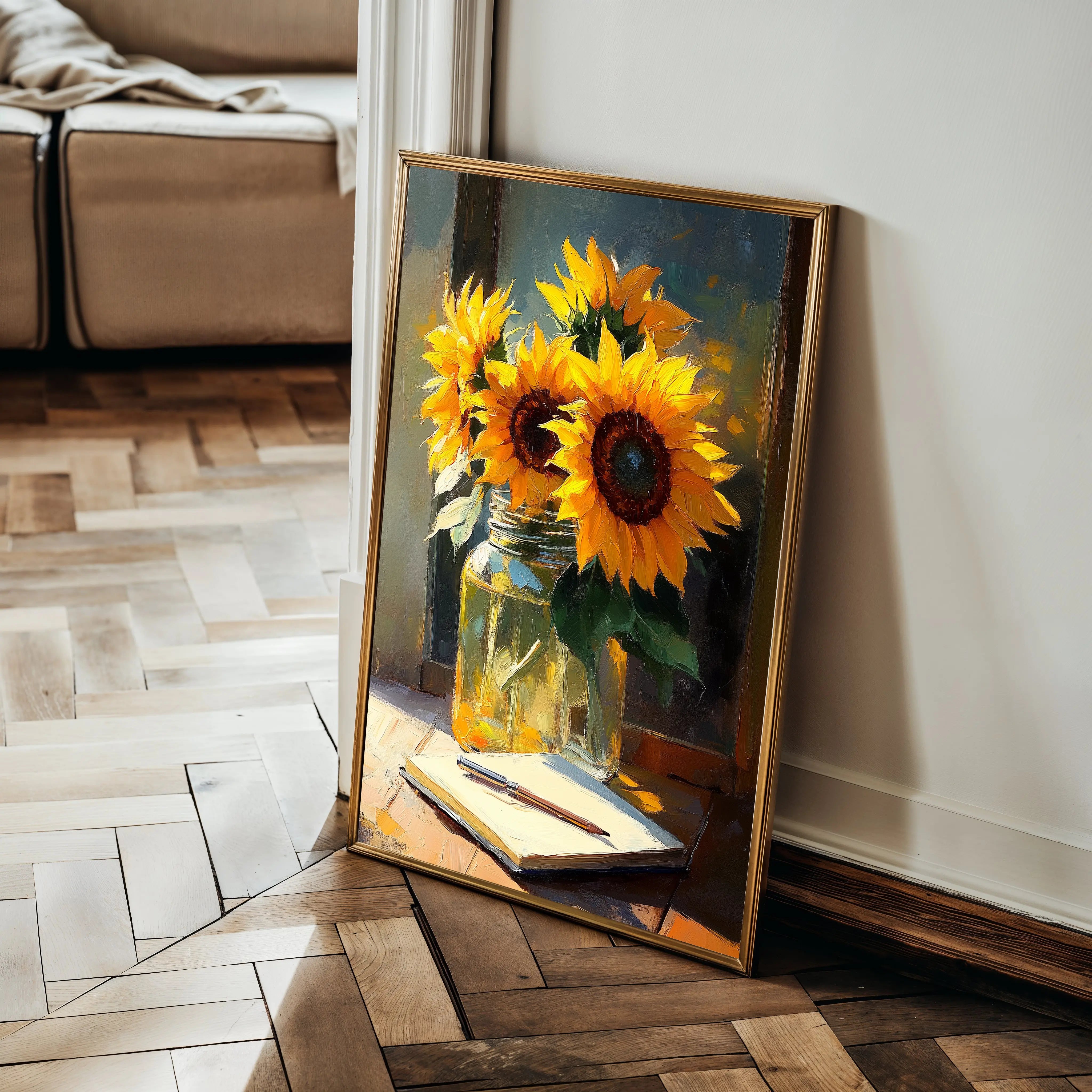 Floral Canvas Wall Art WAD1119-F 90 x 60 cm / Stretched on hidden frame