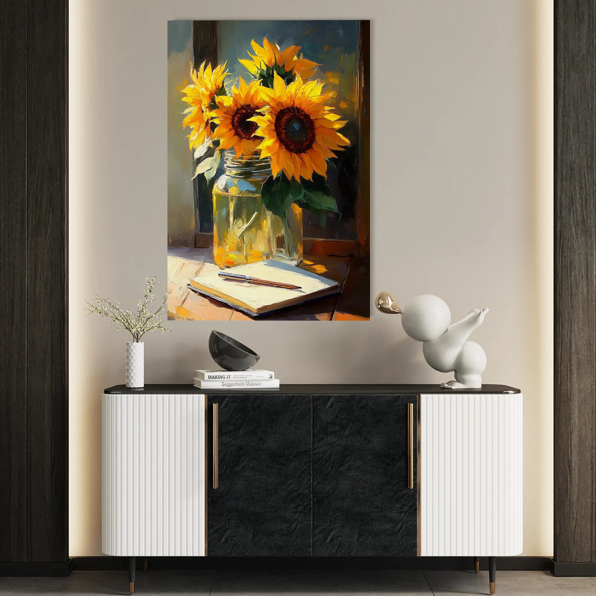 Floral Canvas Wall Art WAD1119-F 90 x 60 cm / Stretched on hidden frame