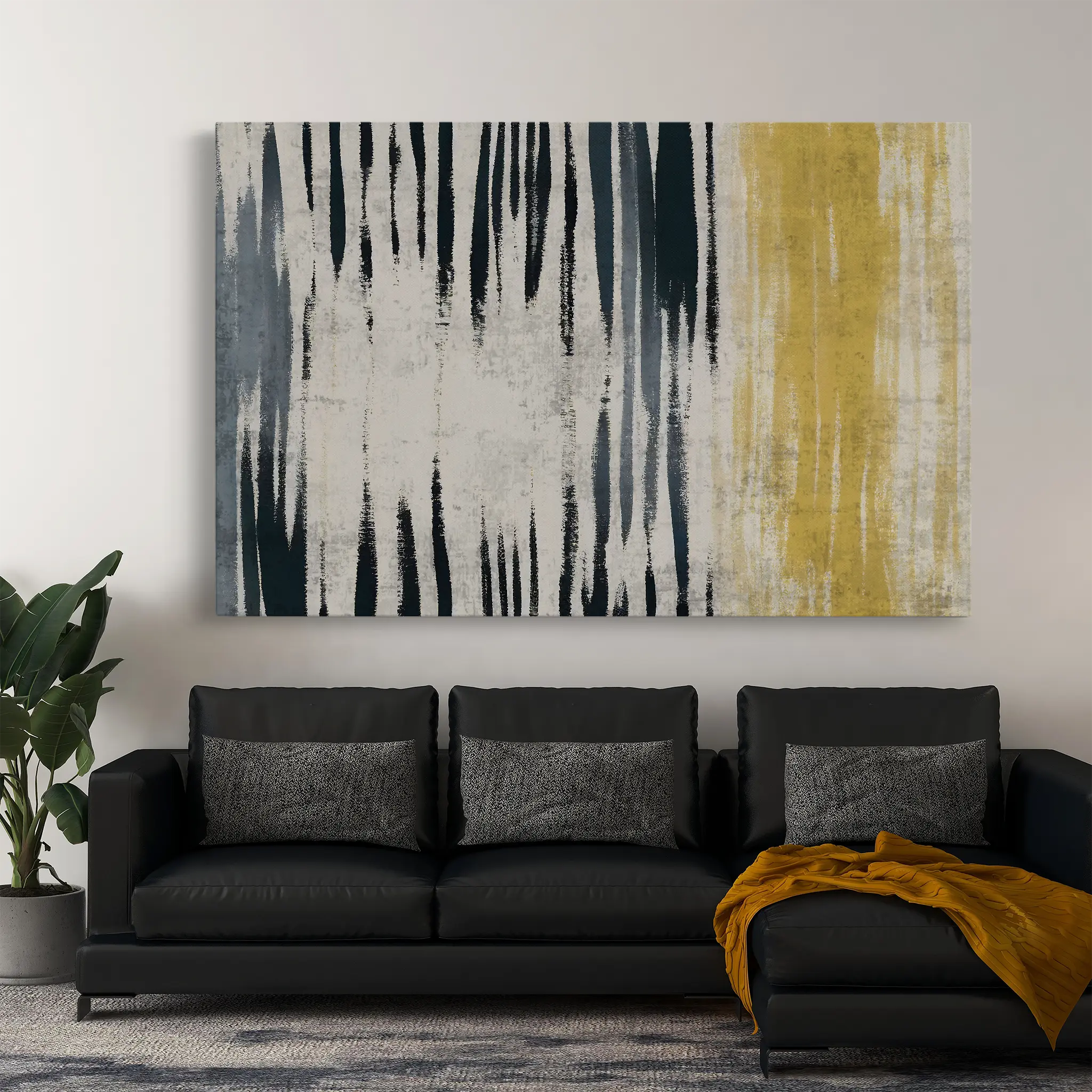 Abstract Canvas Wall Art WAD112-A 90 x 60 cm / Stretched on hidden frame