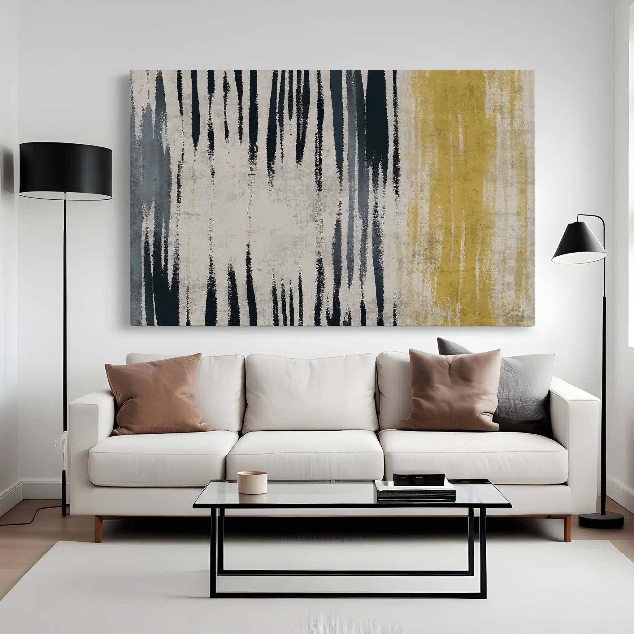 Abstract Canvas Wall Art WAD112-A 90 x 60 cm / Stretched on hidden frame