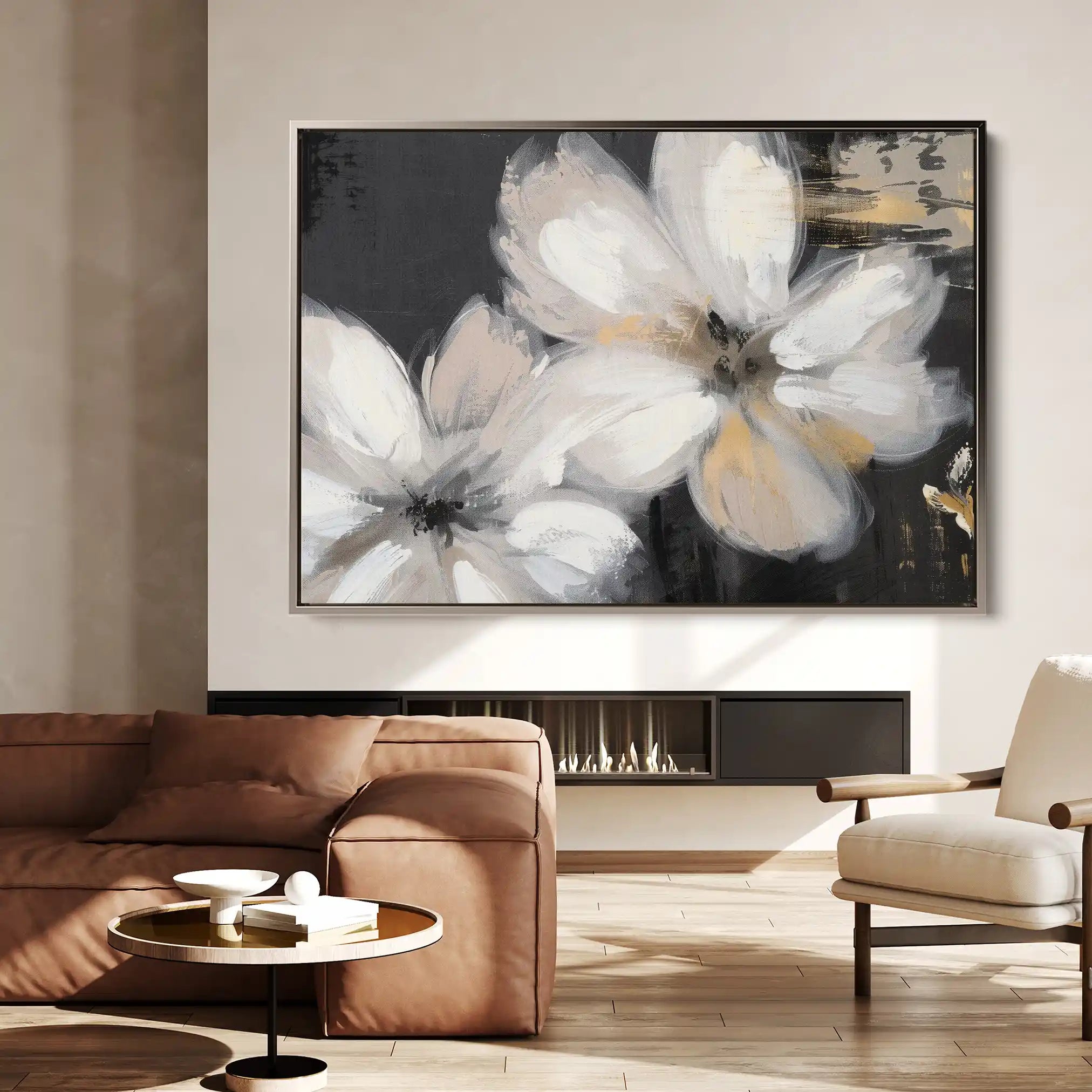 Floral Canvas Wall Art WAD112-F 90 x 60 cm / Stretched on hidden frame