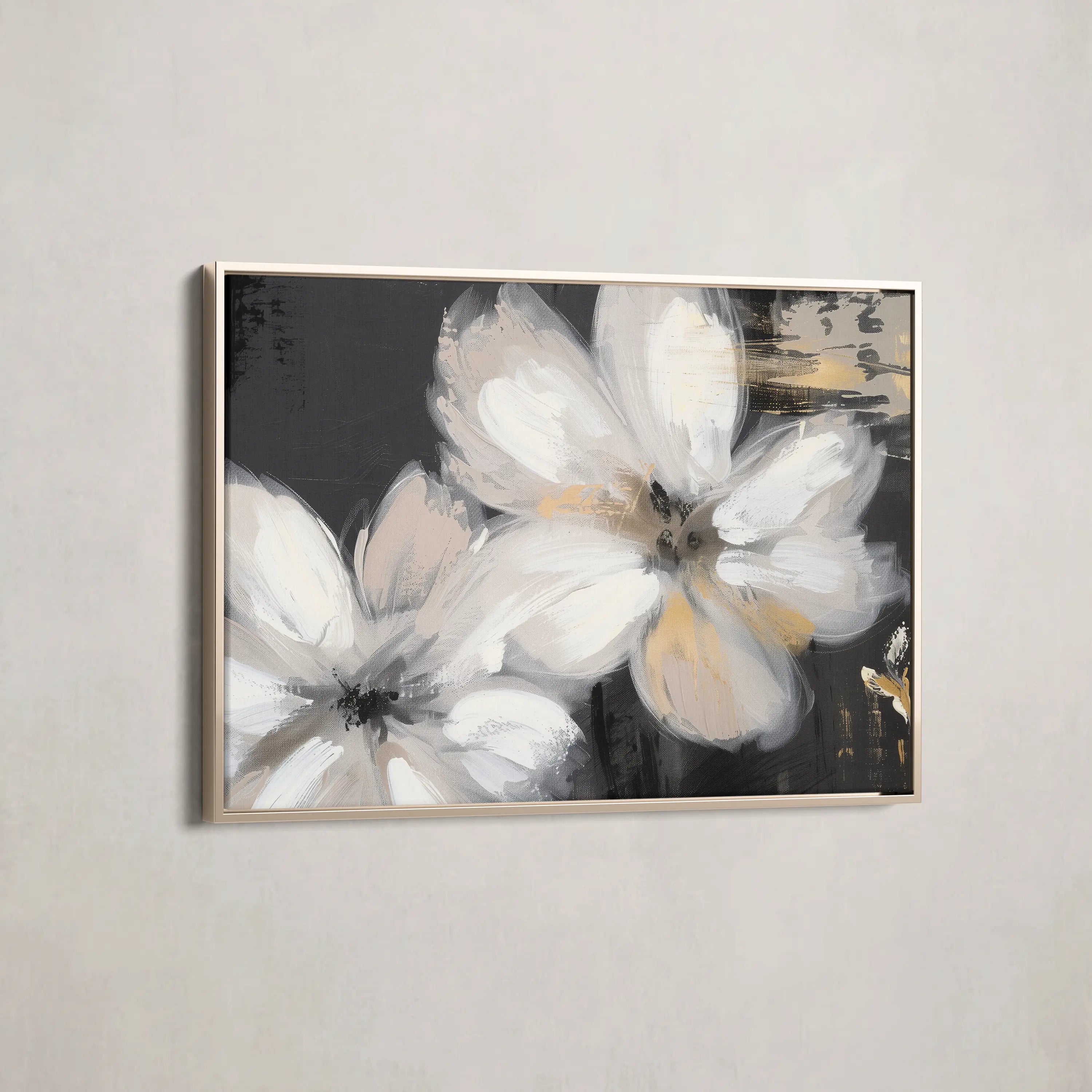 Floral Canvas Wall Art WAD112-F 90 x 60 cm / Stretched on hidden frame