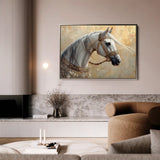 Horses 112 Canvas Art 90 x 60 cm / Stretched on hidden frame