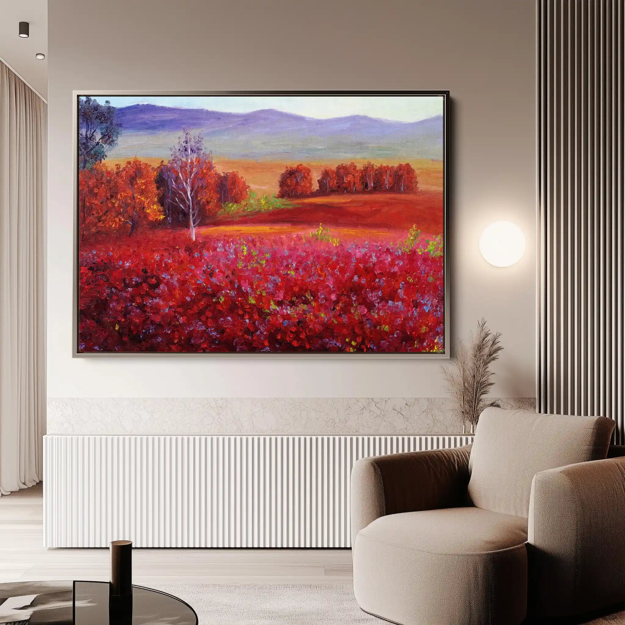Landscape 112 Canvas Art 90 x 60 cm / Stretched on hidden frame