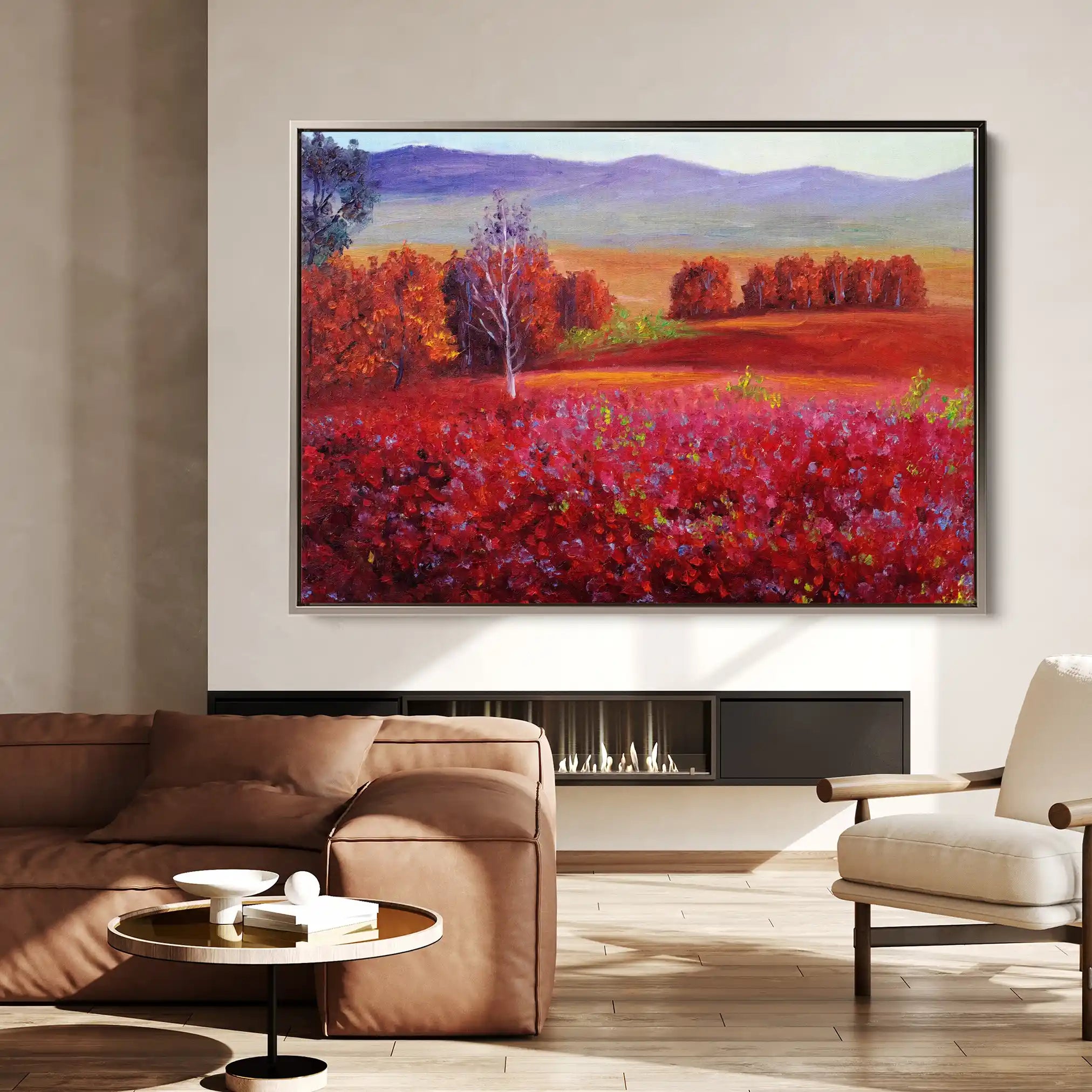 Landscape 112 Canvas Art 90 x 60 cm / Stretched on hidden frame