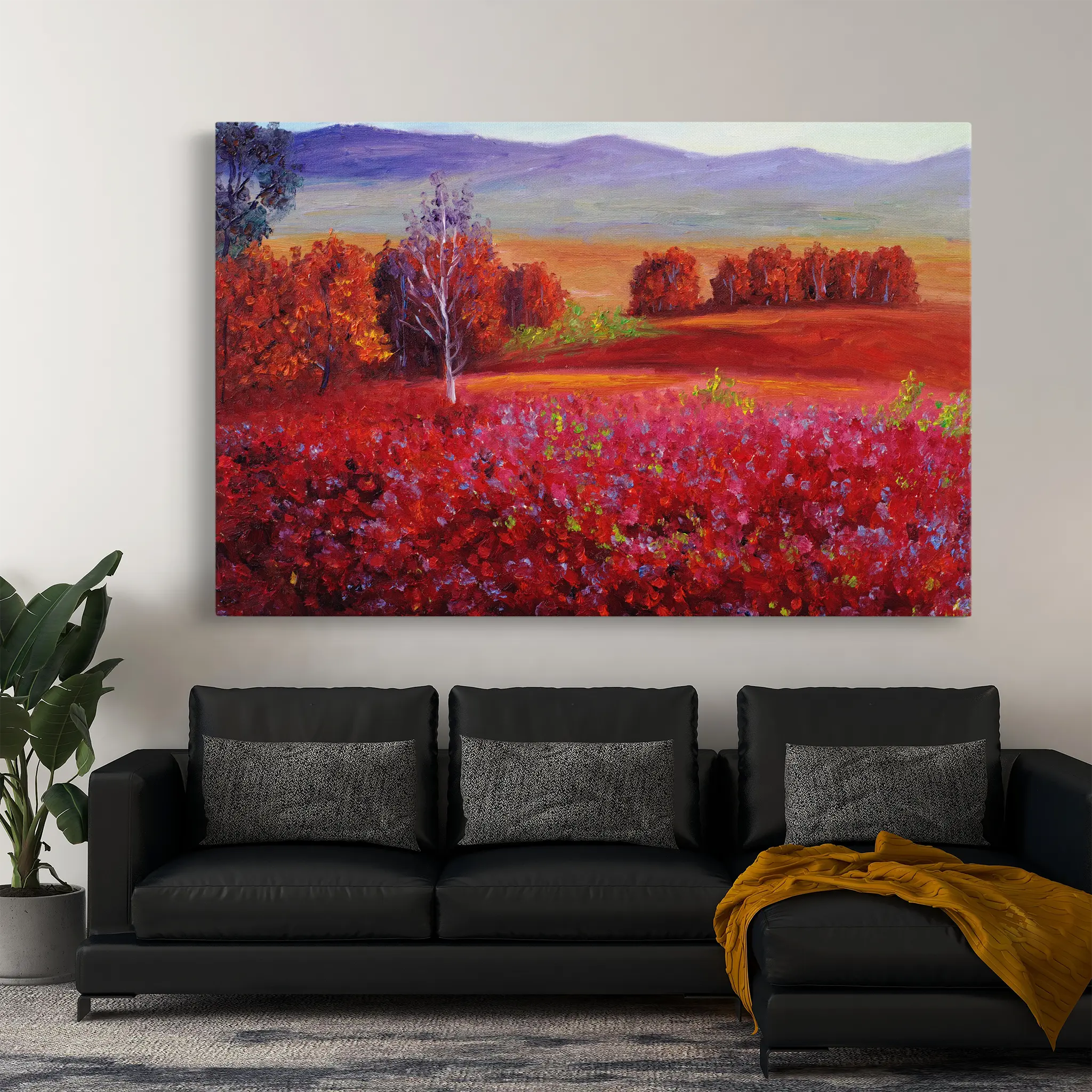 Landscape Canvas Wall Art WAD112-L 90 x 60 cm / Stretched on hidden frame