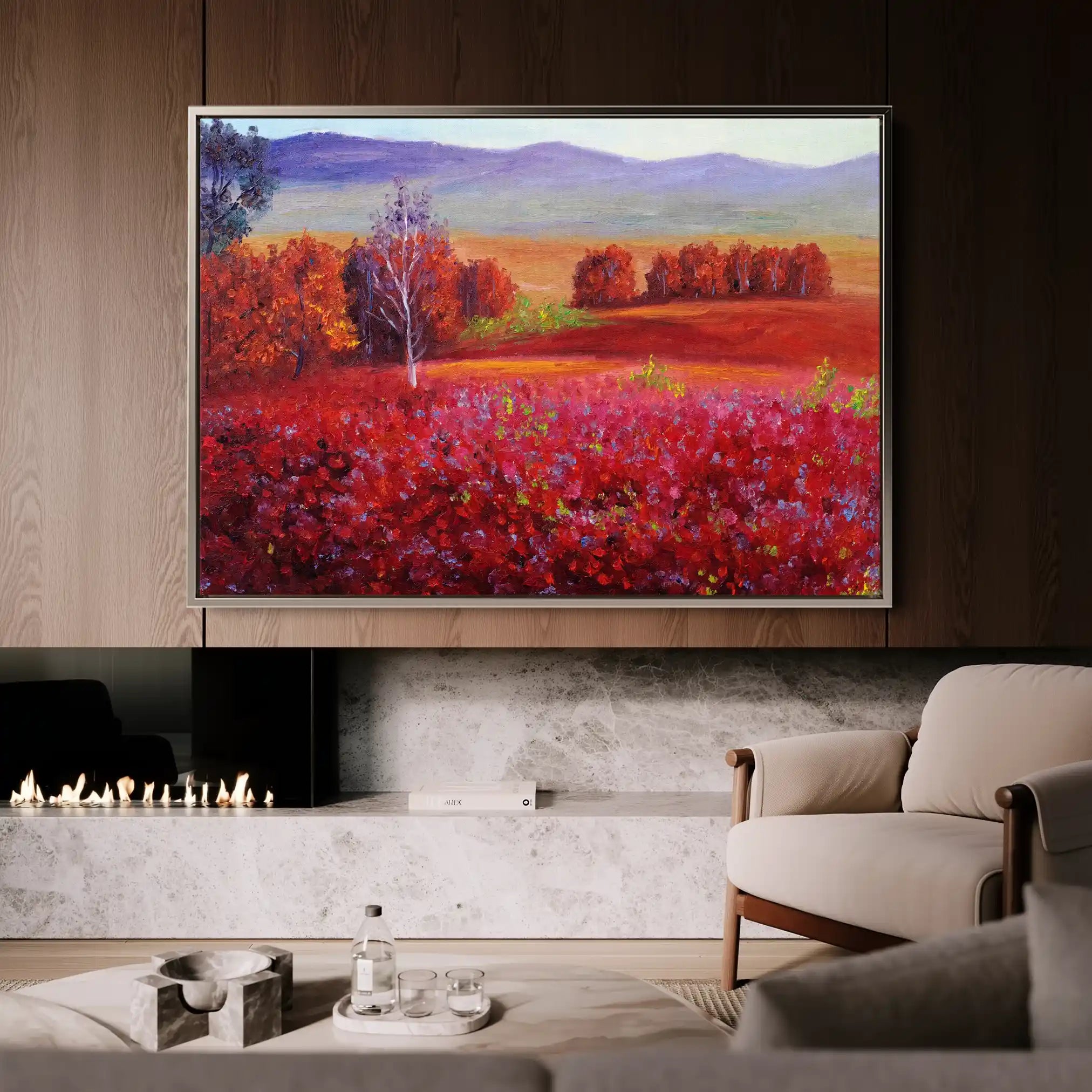 Landscape 112 Canvas Art 90 x 60 cm / Stretched on hidden frame