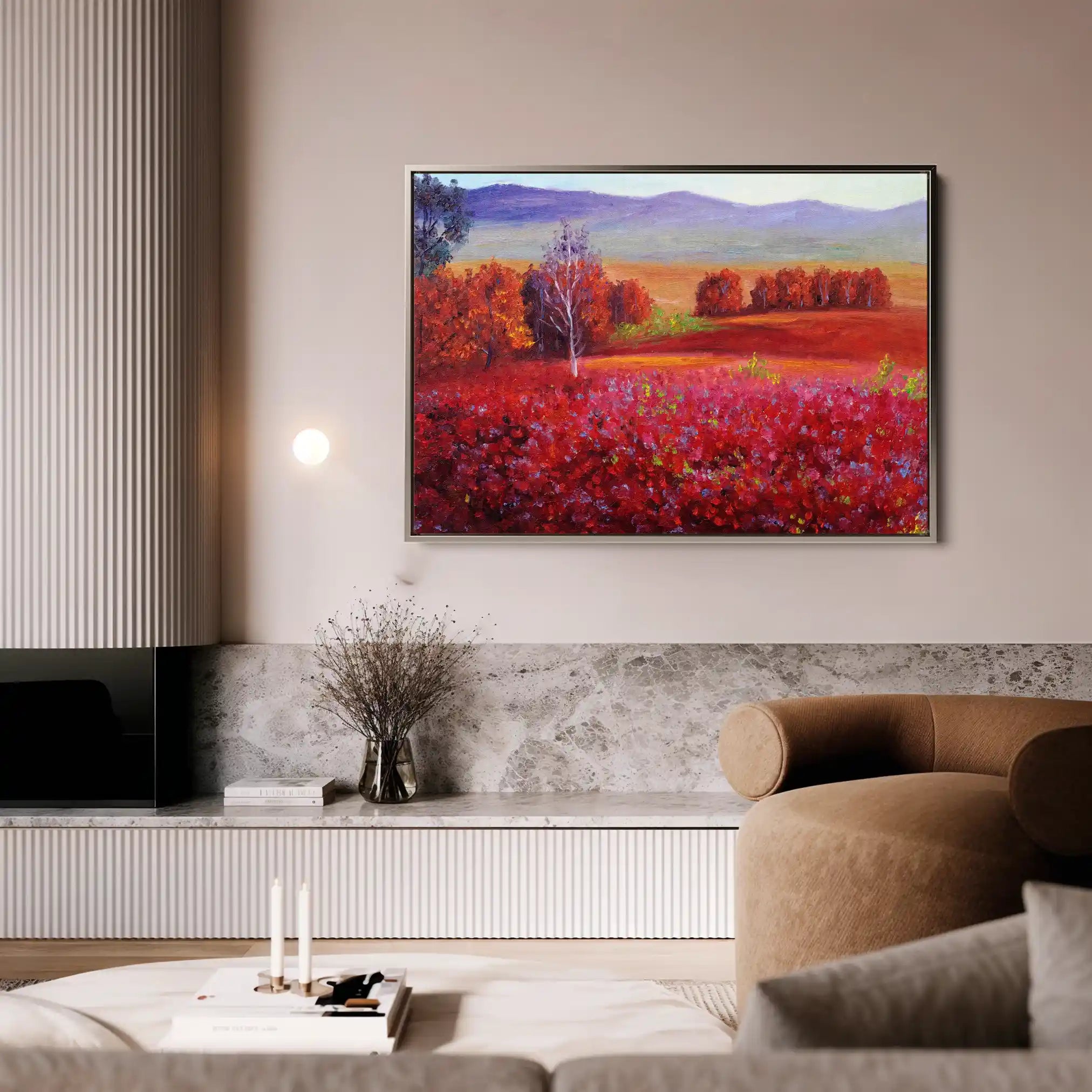 Landscape 112 Canvas Art 90 x 60 cm / Stretched on hidden frame