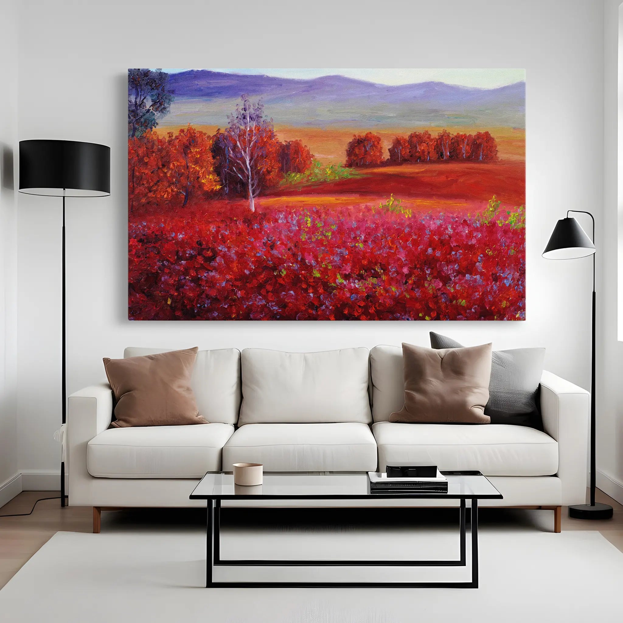 Landscape Canvas Wall Art WAD112-L 90 x 60 cm / Stretched on hidden frame