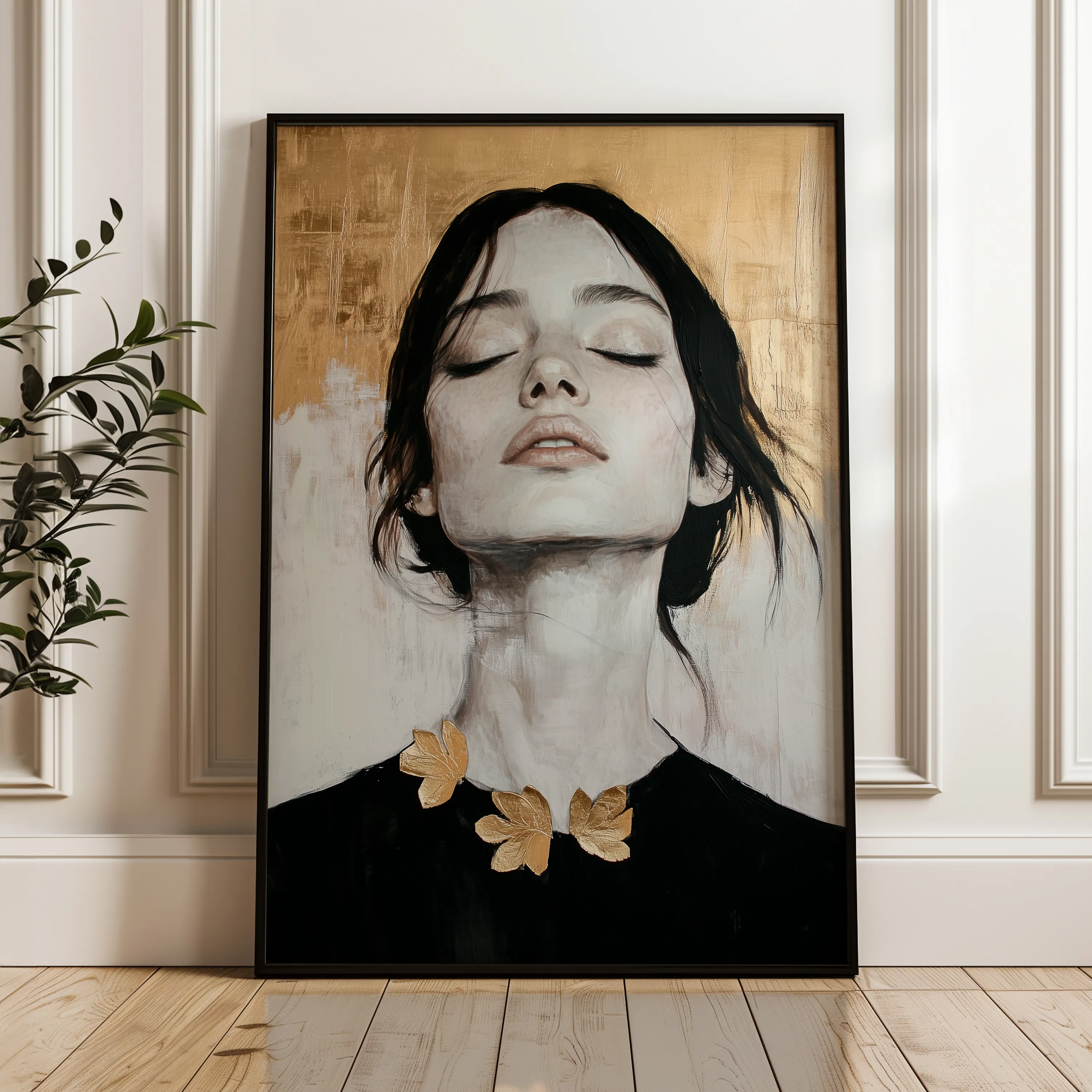 Portrait Canvas Wall Art WAD112-P 90 x 60 cm / Stretched on hidden frame