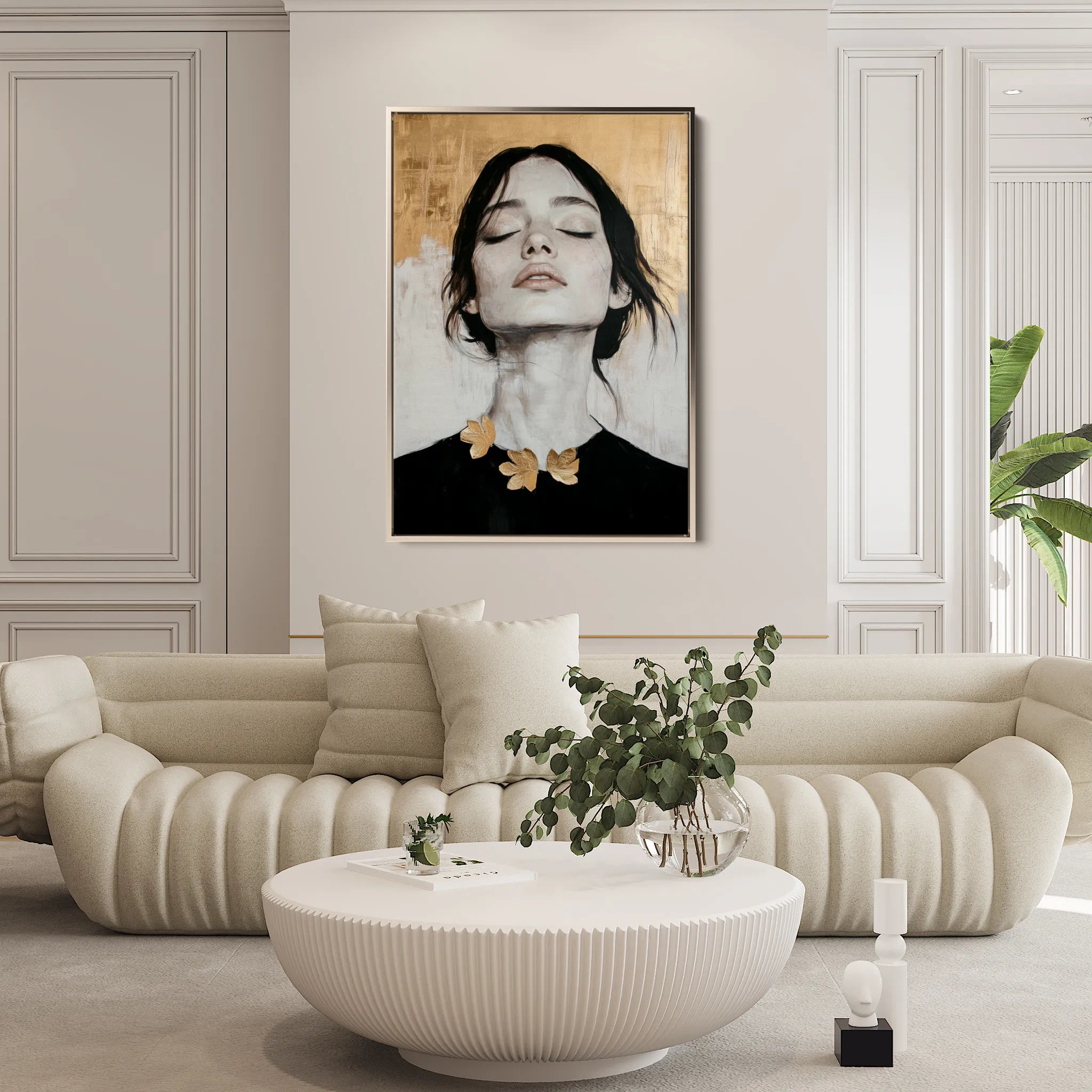 Portrait Canvas Wall Art WAD112-P 90 x 60 cm / Stretched on hidden frame