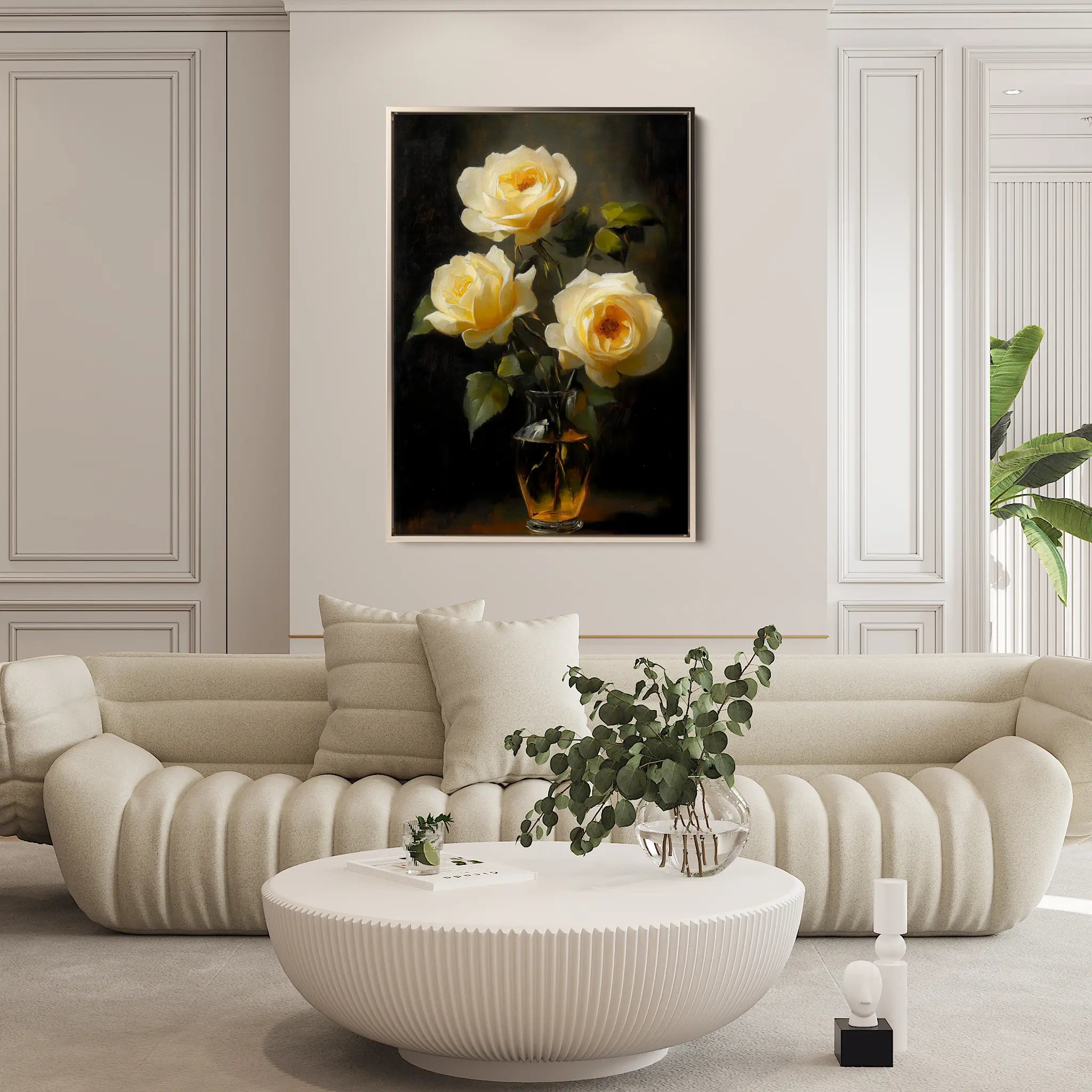 Floral Canvas Wall Art WAD1120-F 90 x 60 cm / Stretched on hidden frame