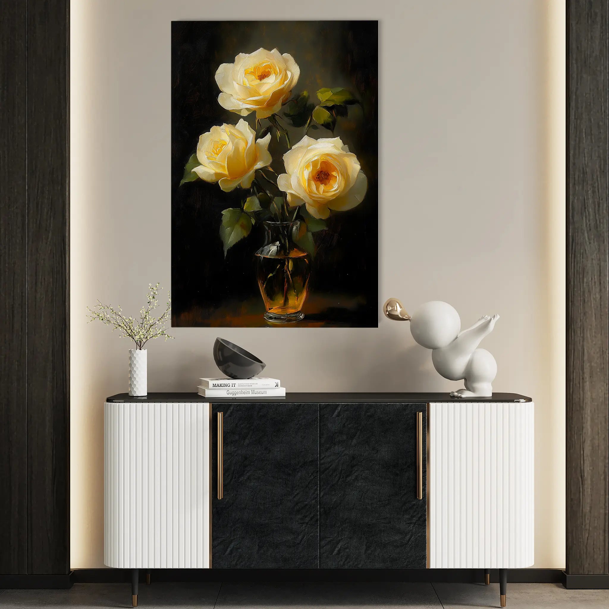 Floral Canvas Wall Art WAD1120-F 90 x 60 cm / Stretched on hidden frame