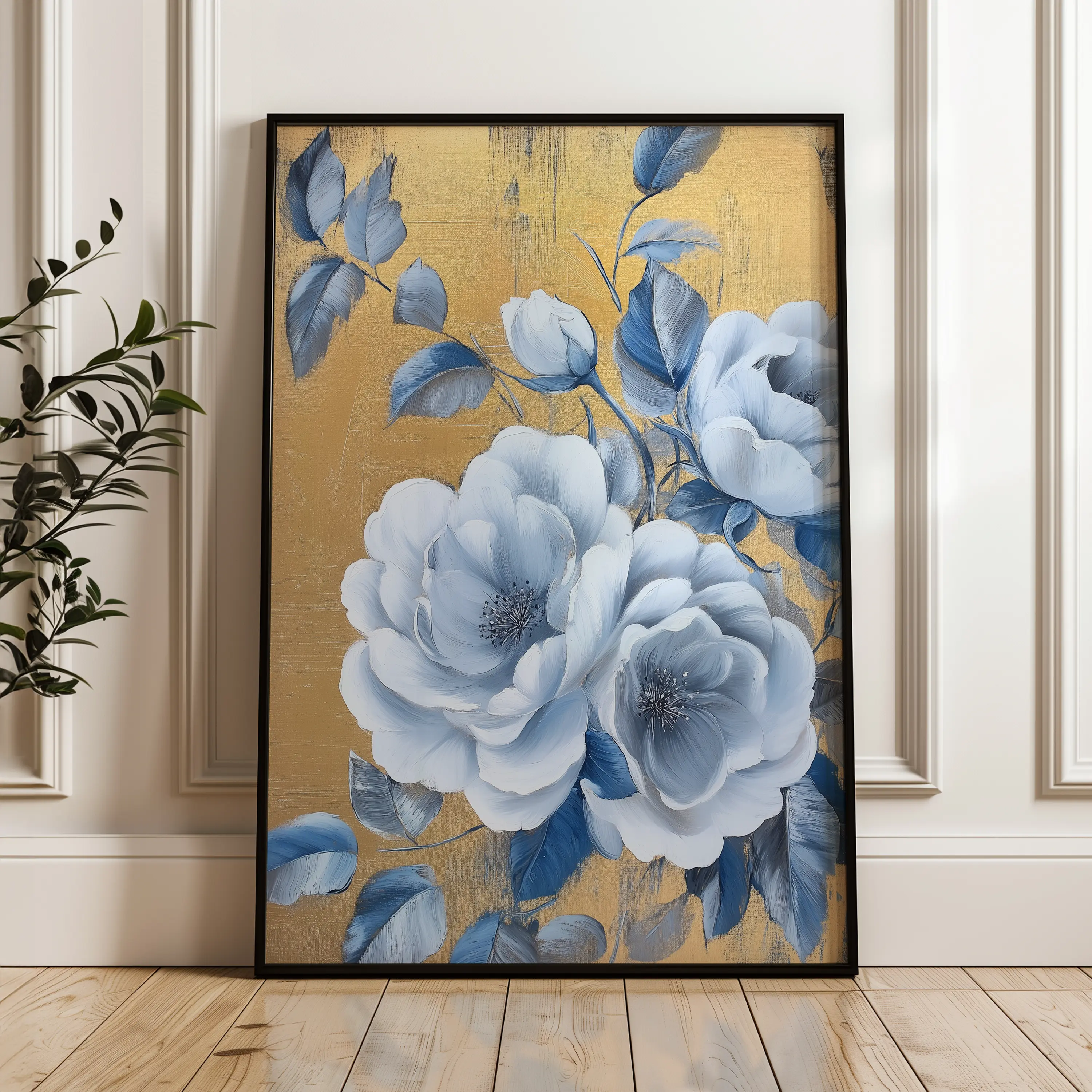 Floral Canvas Wall Art WAD1123-F 90 x 60 cm / Stretched on hidden frame