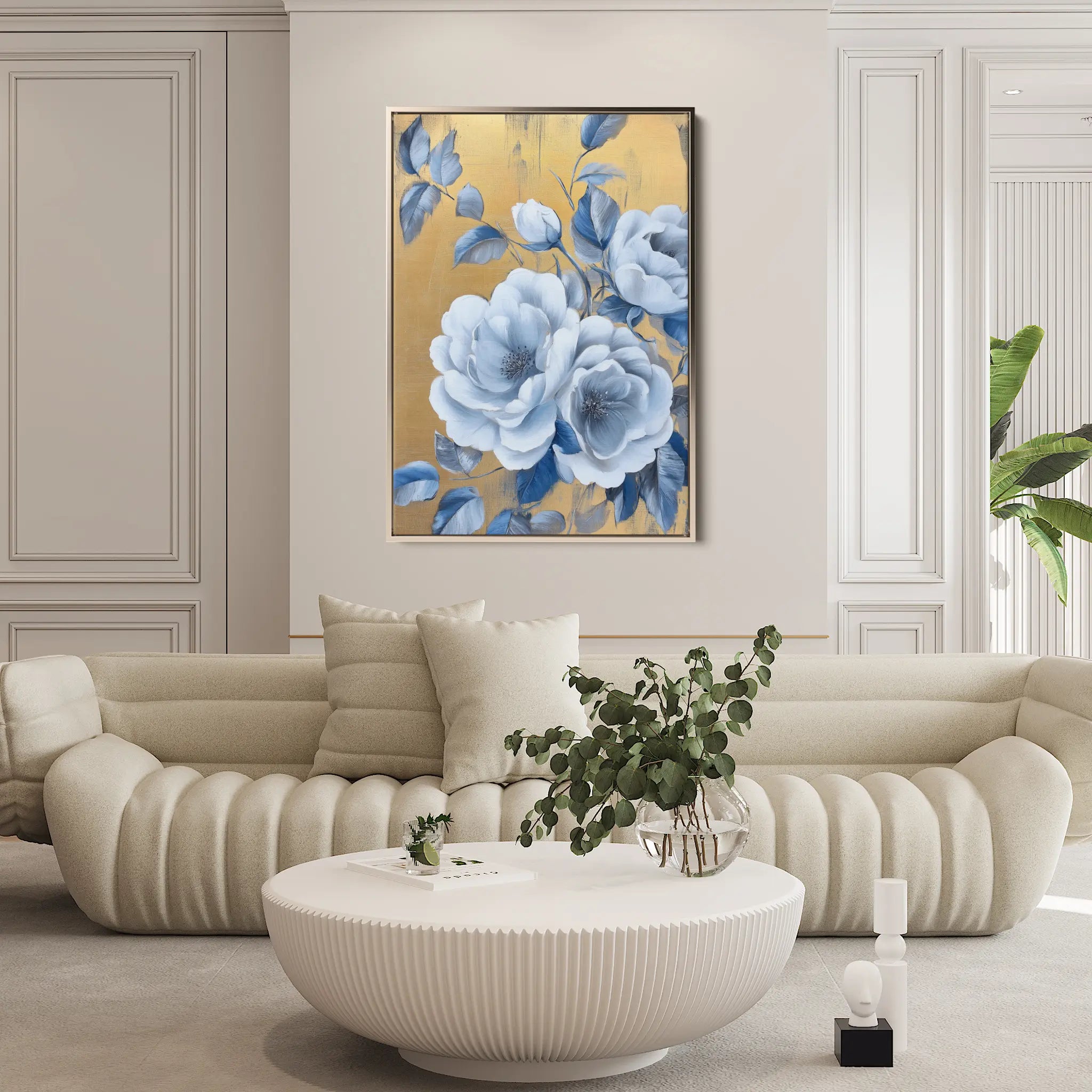 Floral Canvas Wall Art WAD1123-F 90 x 60 cm / Stretched on hidden frame