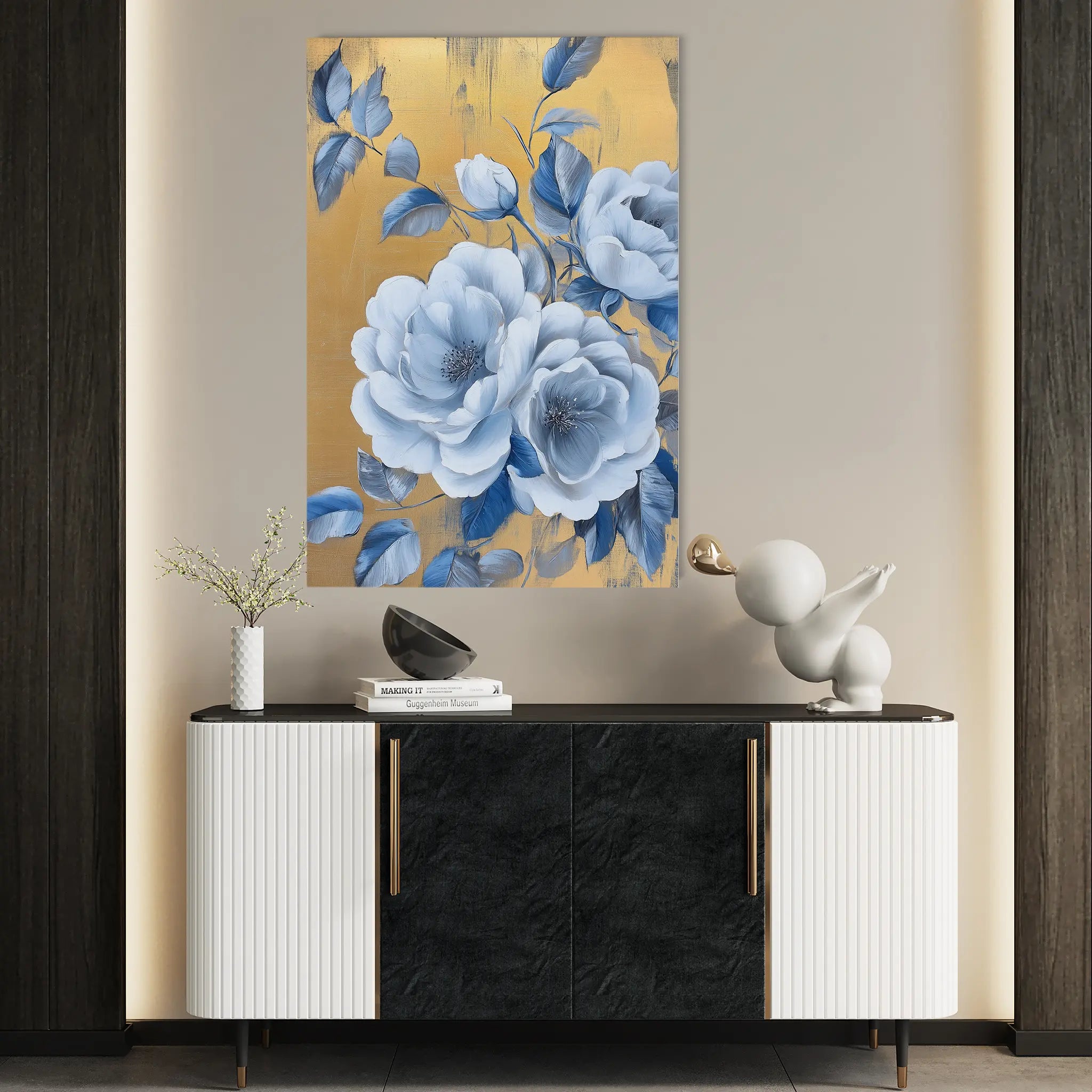 Floral Canvas Wall Art WAD1123-F 90 x 60 cm / Stretched on hidden frame