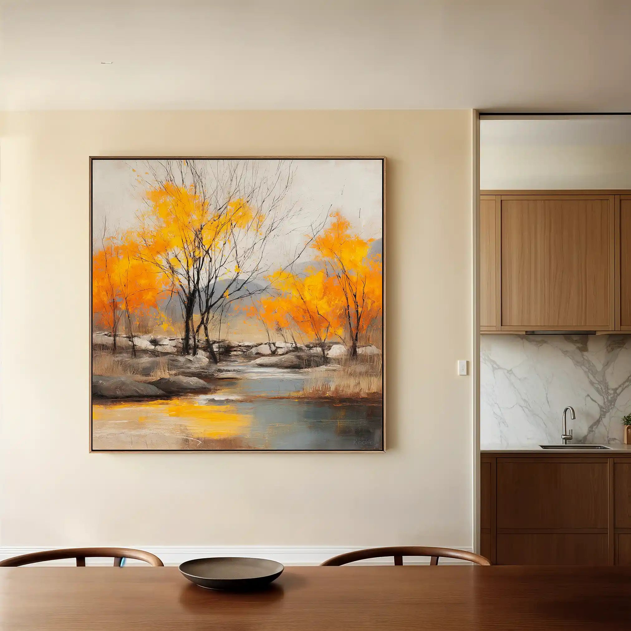 Abstract 1124 Canvas Art 60 x 60 cm / Stretched on hidden frame