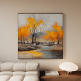 Abstract 1124 Canvas Art 60 x 60 cm / Stretched on hidden frame