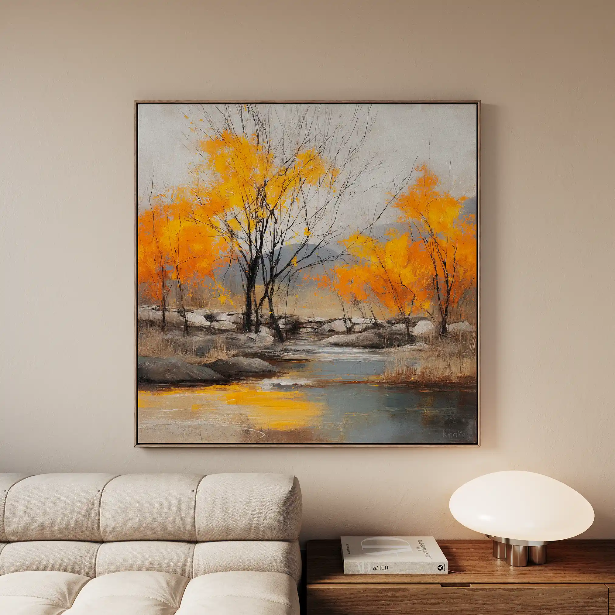 Abstract 1124 Canvas Art 60 x 60 cm / Stretched on hidden frame