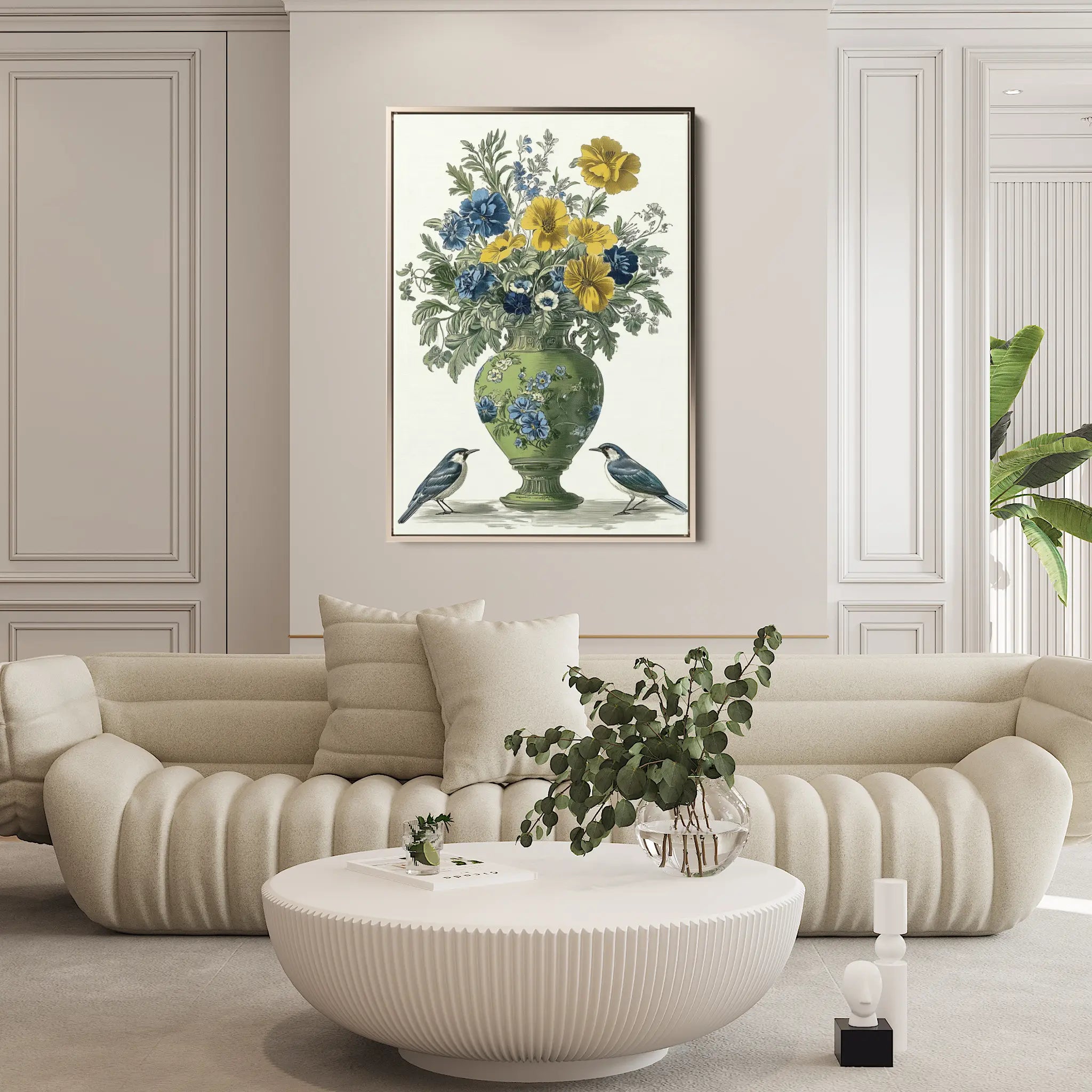 Floral Canvas Wall Art WAD1124-F 90 x 60 cm / Stretched on hidden frame