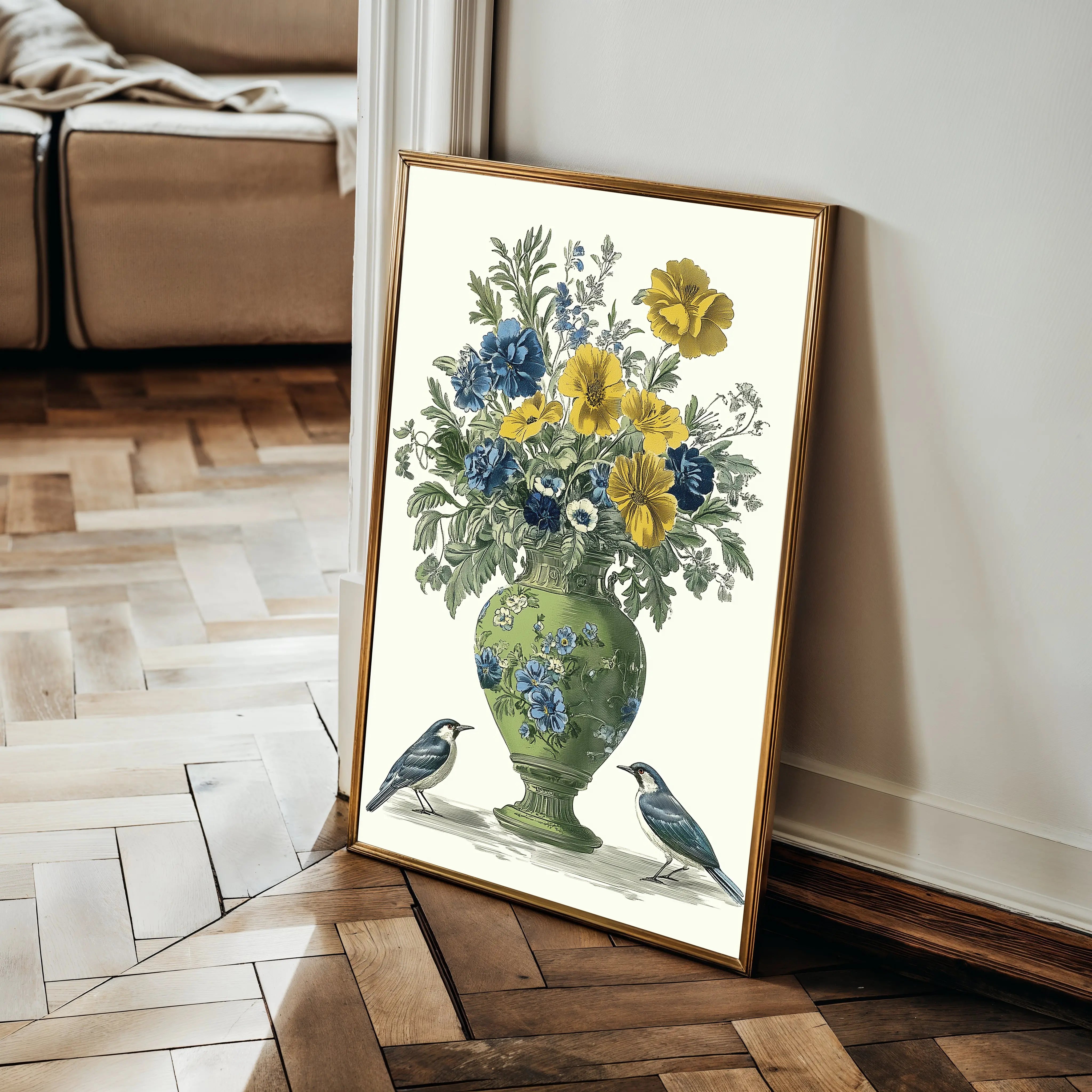 Floral Canvas Wall Art WAD1124-F 90 x 60 cm / Stretched on hidden frame