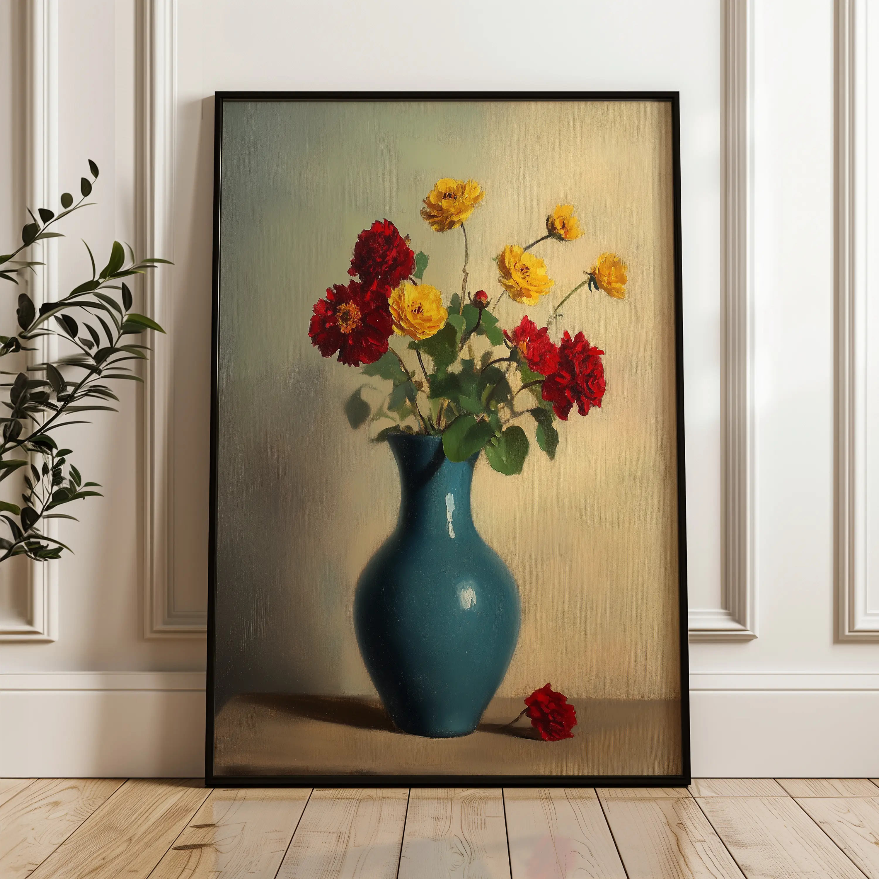 Floral Canvas Wall Art WAD1125-F 90 x 60 cm / Stretched on hidden frame