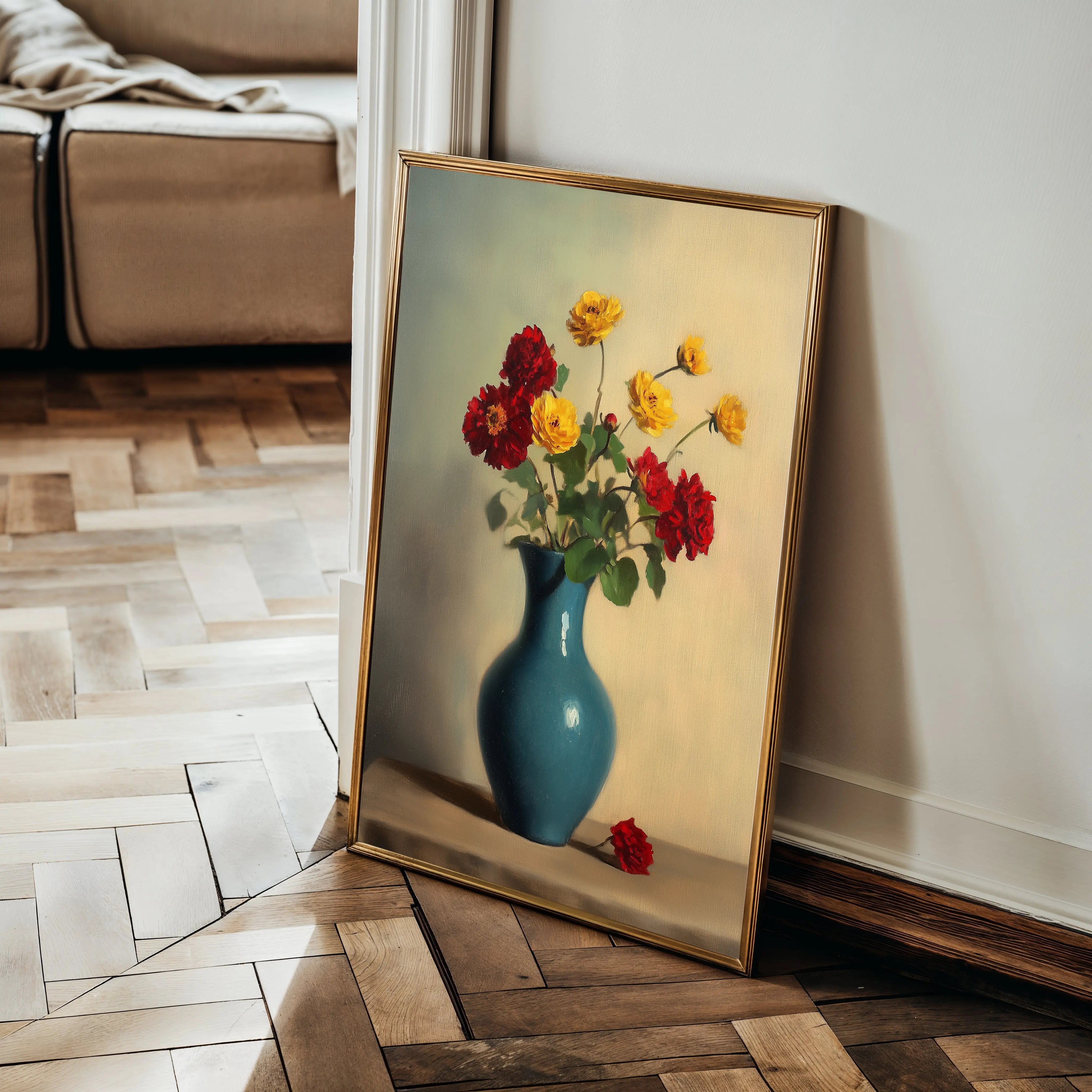 Floral Canvas Wall Art WAD1125-F 90 x 60 cm / Stretched on hidden frame