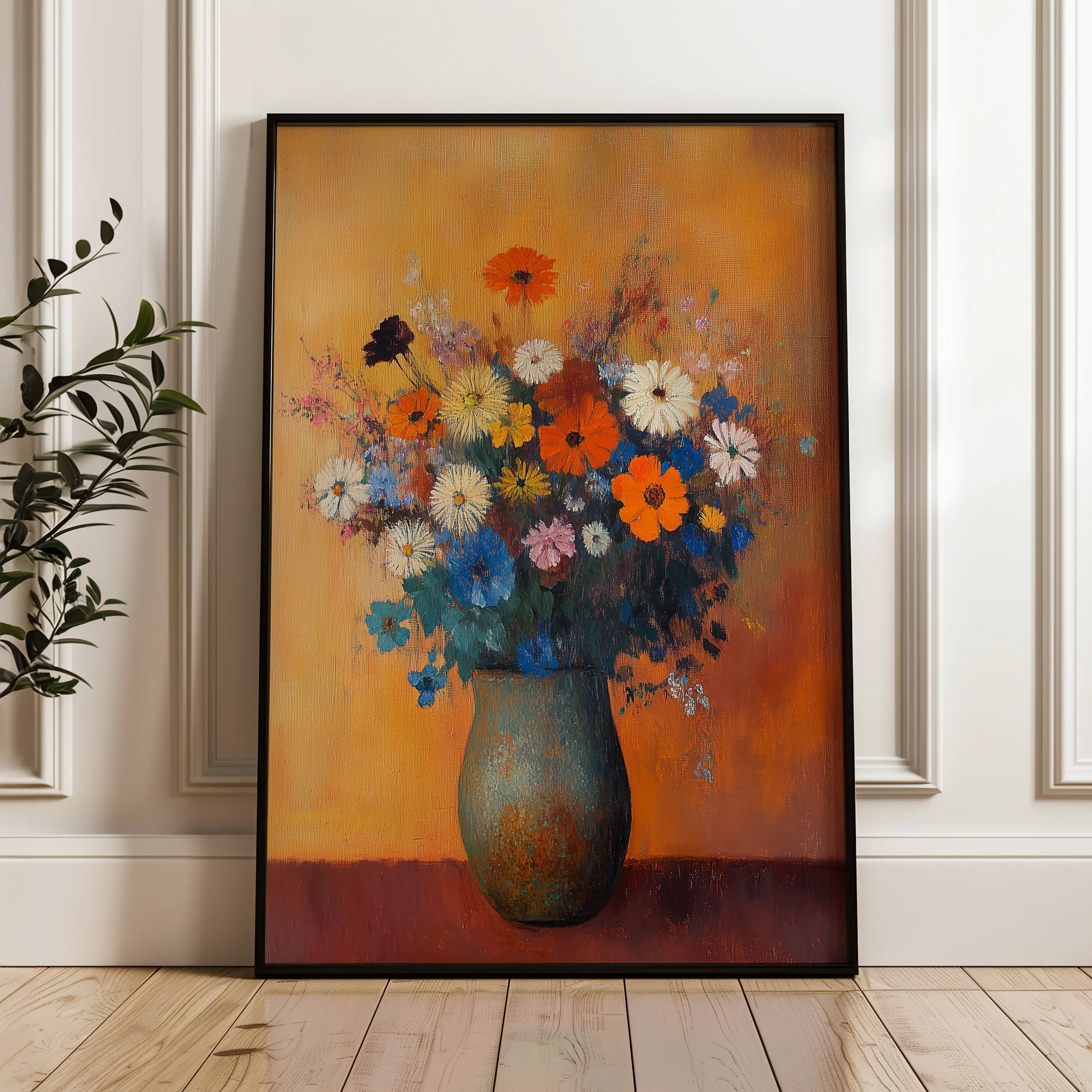 Floral Canvas Wall Art WAD1126-F 90 x 60 cm / Stretched on hidden frame