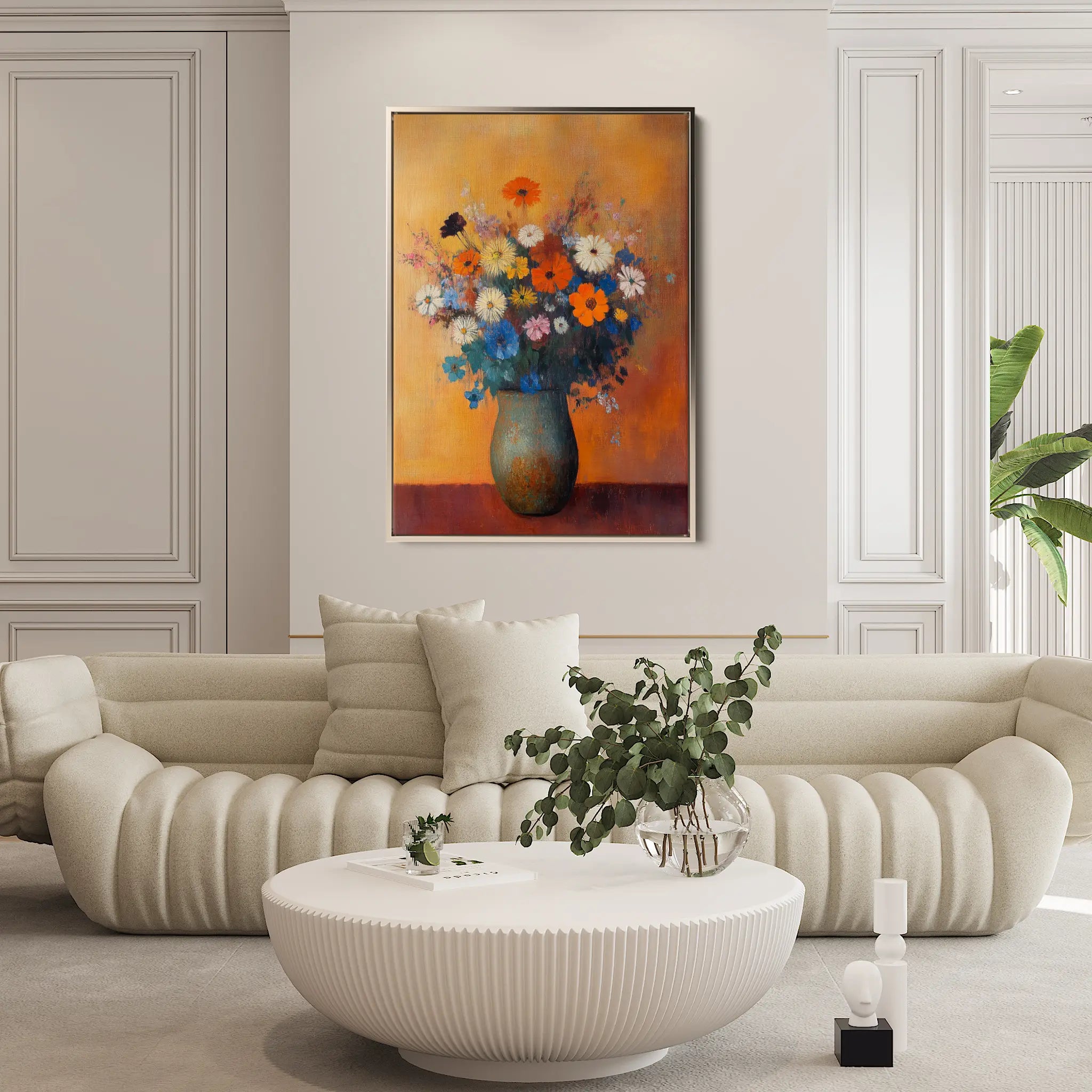 Floral Canvas Wall Art WAD1126-F 90 x 60 cm / Stretched on hidden frame