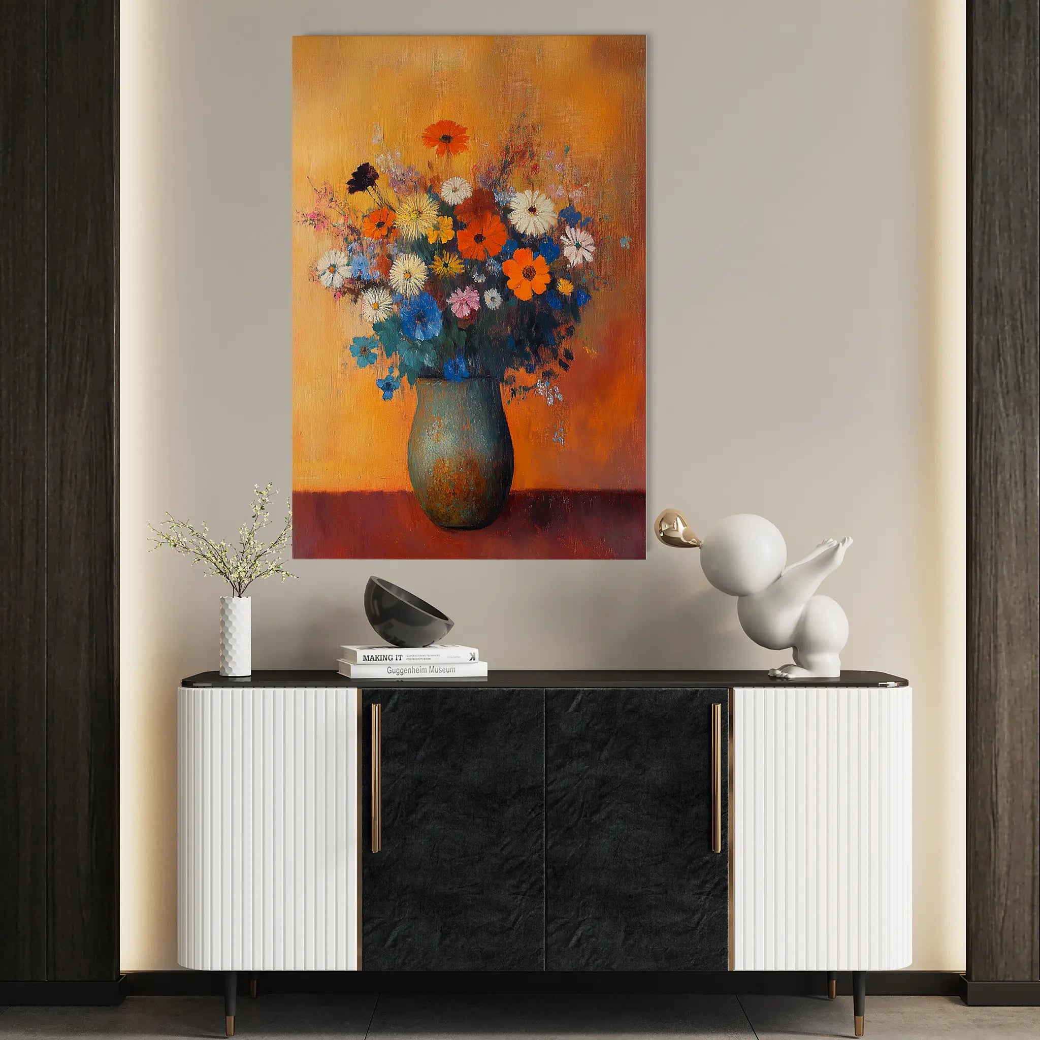 Floral Canvas Wall Art WAD1126-F 90 x 60 cm / Stretched on hidden frame