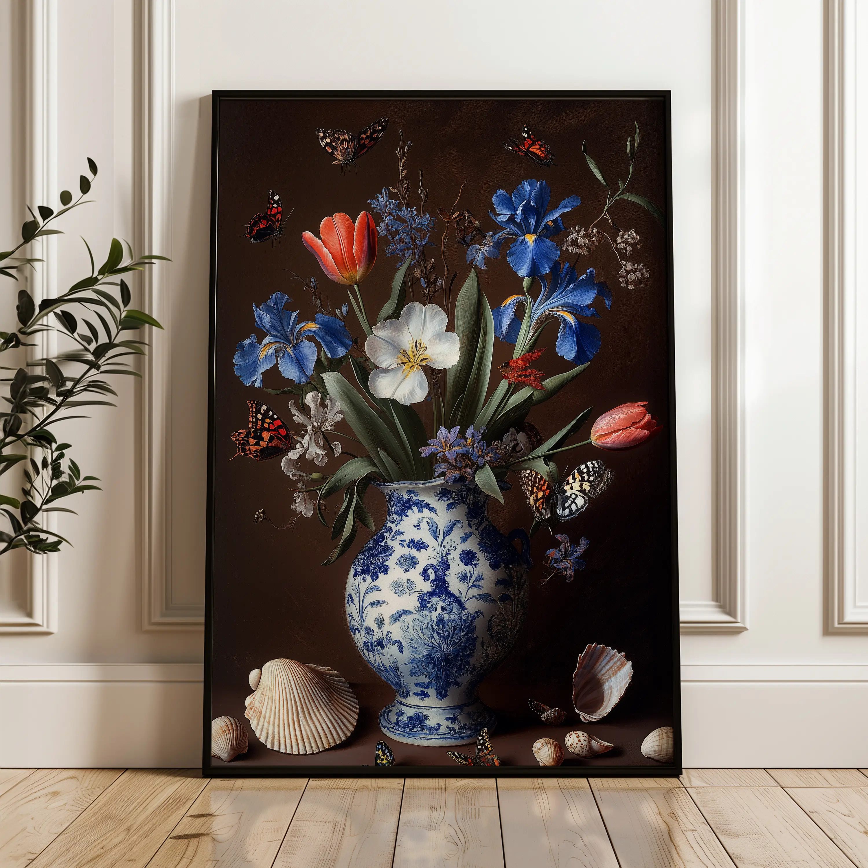 Floral Canvas Wall Art WAD1127-F 90 x 60 cm / Stretched on hidden frame