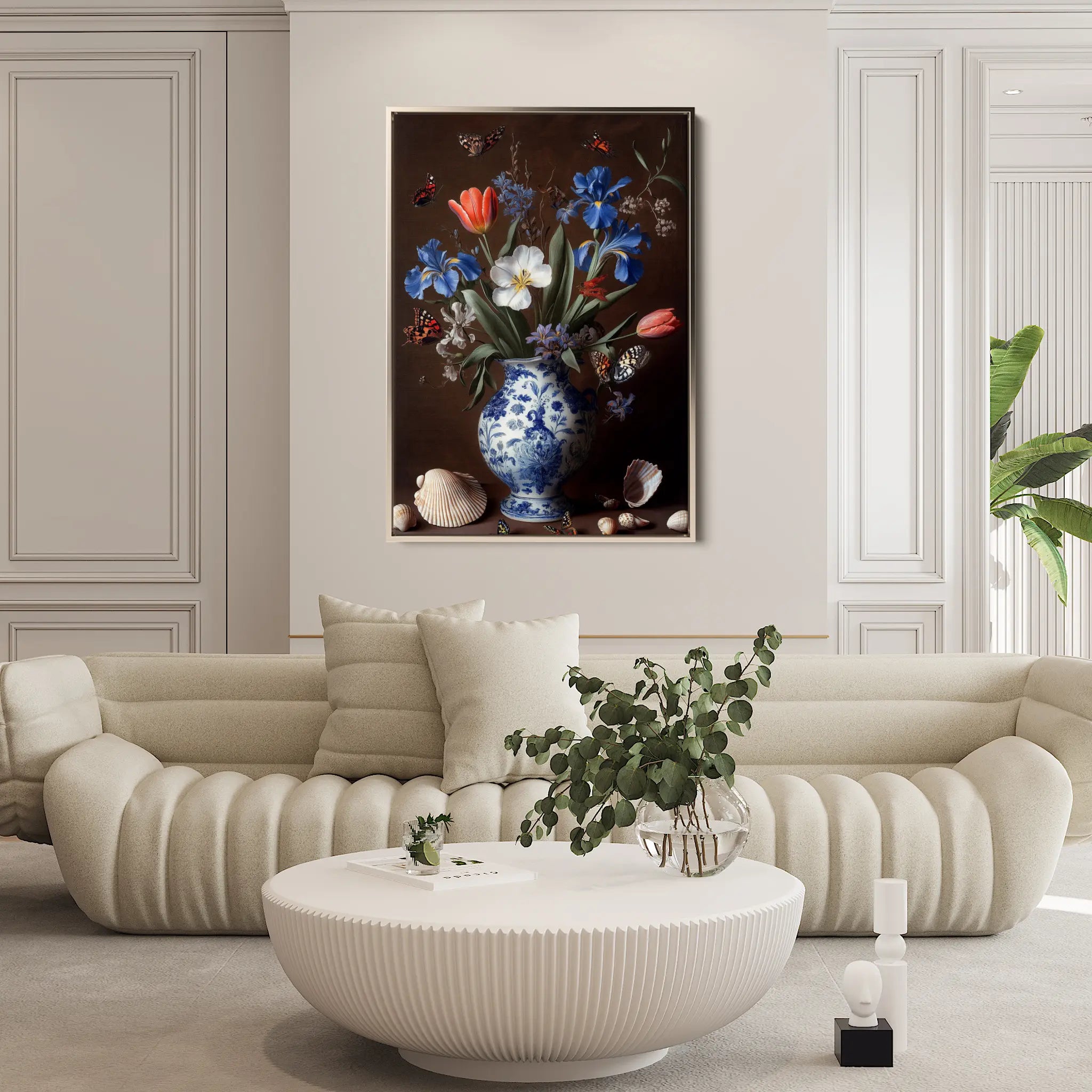 Floral Canvas Wall Art WAD1127-F 90 x 60 cm / Stretched on hidden frame